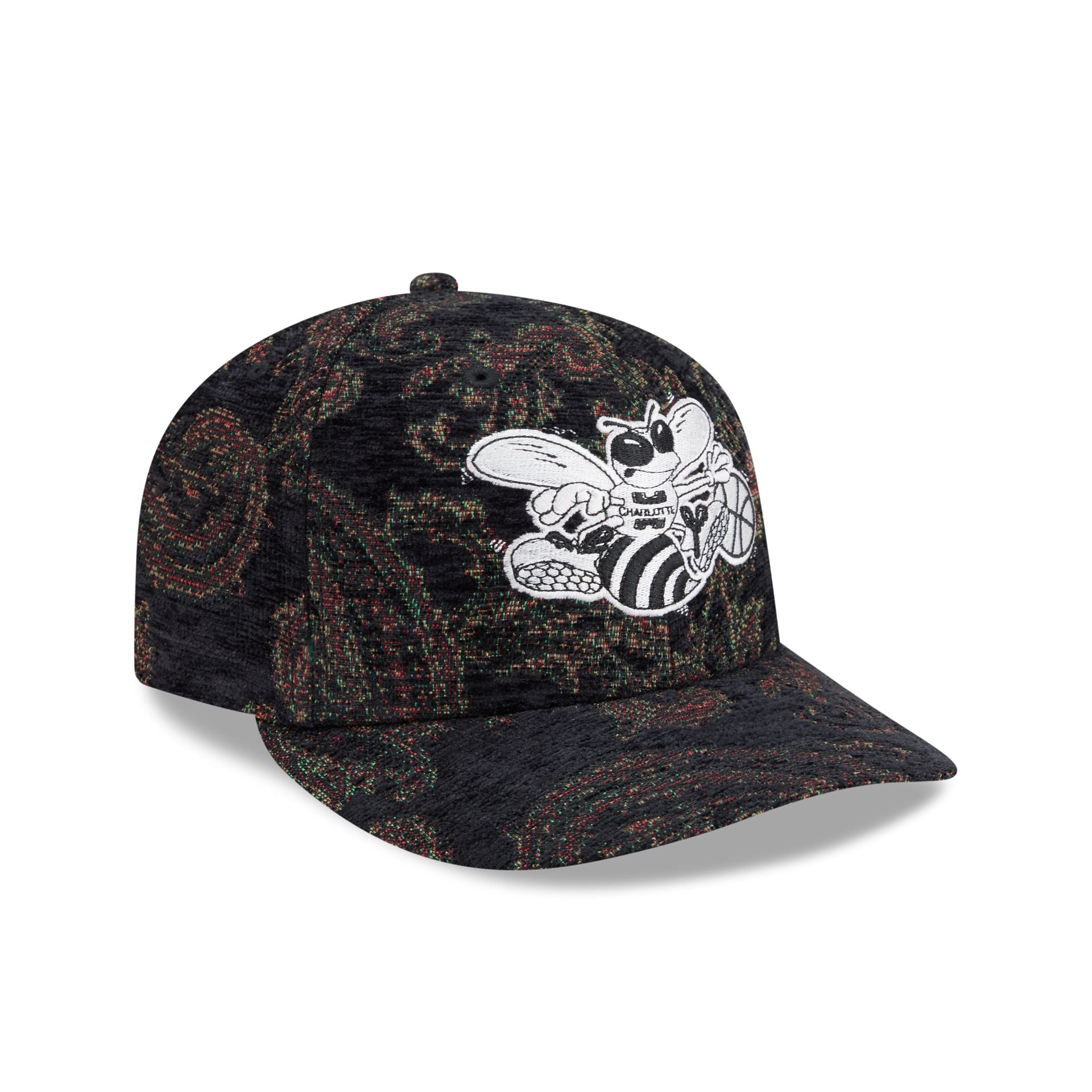 Charlotte Hornets Three Looms Jacquard Chenille 59FIFTY Fitted Hat