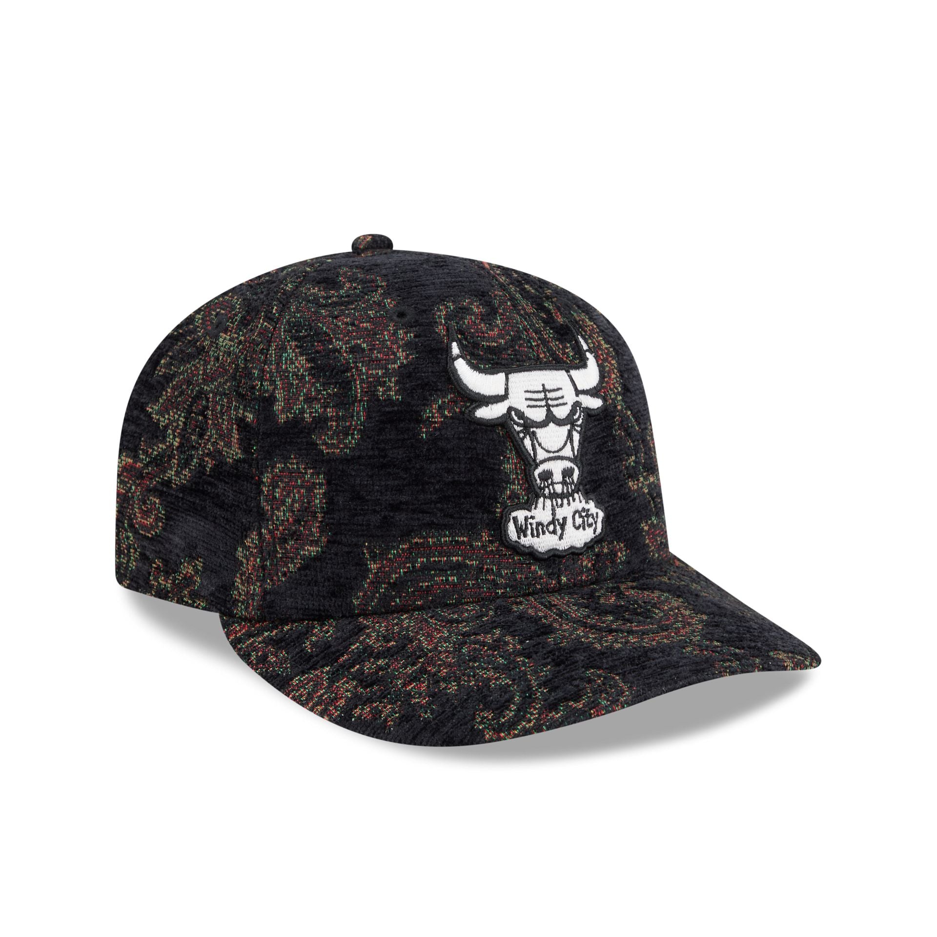 Chicago Bulls Three Looms Jacquard Chenille 59FIFTY Fitted Hat