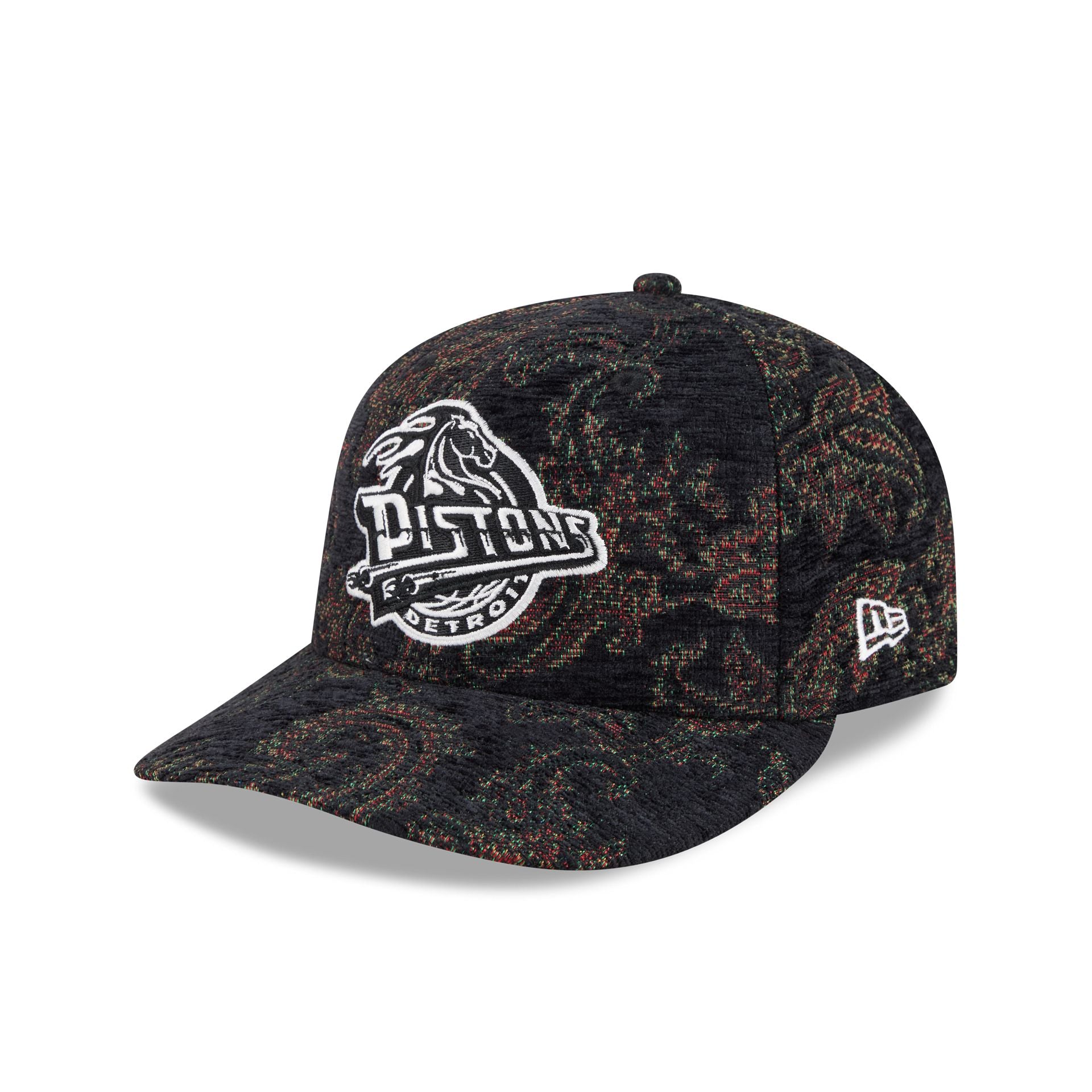 Detroit Pistons Three Looms Jacquard Chenille 59FIFTY Fitted Hat
