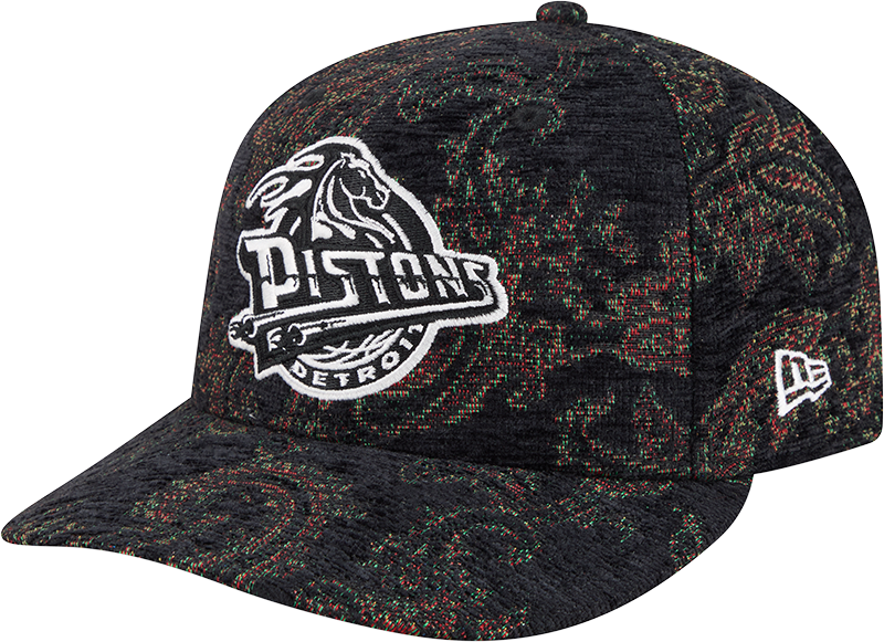 Detroit Pistons Three Looms Jacquard Chenille 59FIFTY Fitted Hat
