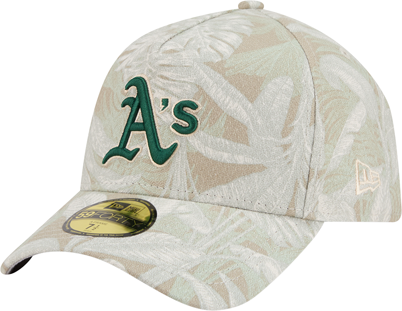 Athletics Three Looms Leafy Palm 59FORTY A-Frame Fitted Hat