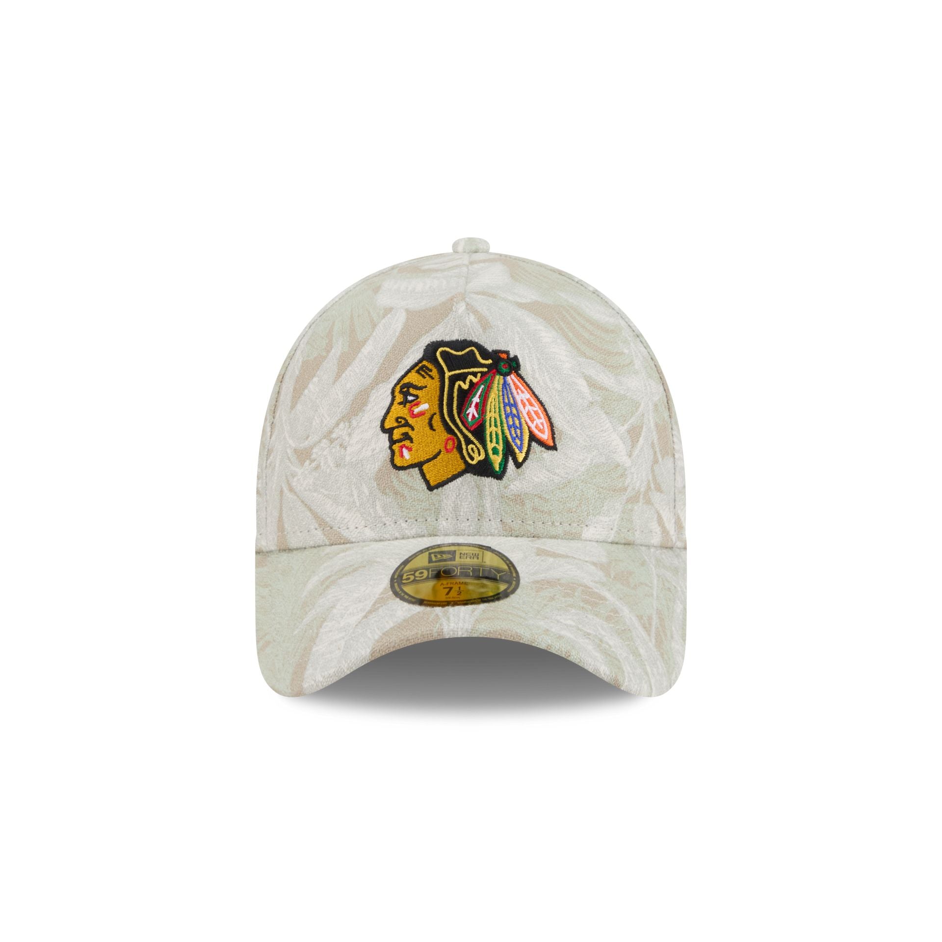 Chicago Blackhawks Three Looms Leafy Palm 59FORTY A-Frame Fitted Hat