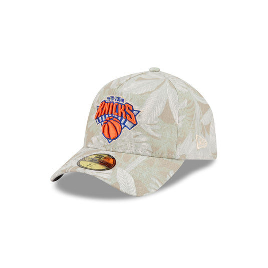 New York Knicks Three Looms Leafy Palm 59FORTY A-Frame Fitted Hat - New Era Cap