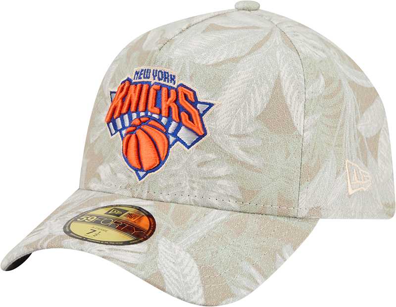 New York Knicks Three Looms Leafy Palm 59FORTY A-Frame Fitted Hat