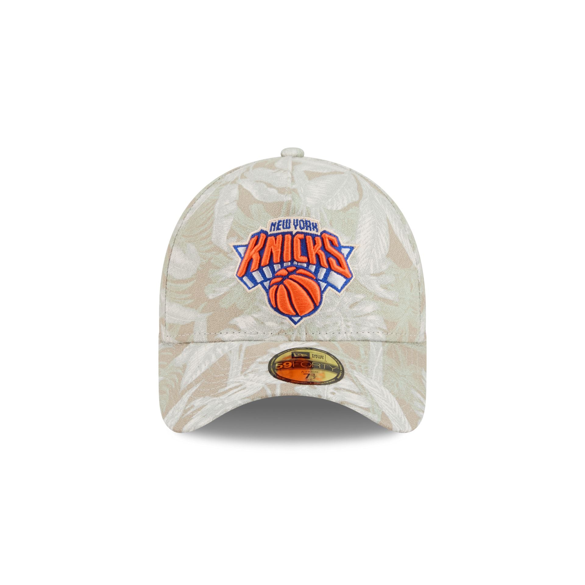 New York Knicks Three Looms Leafy Palm 59FORTY A-Frame Fitted Hat