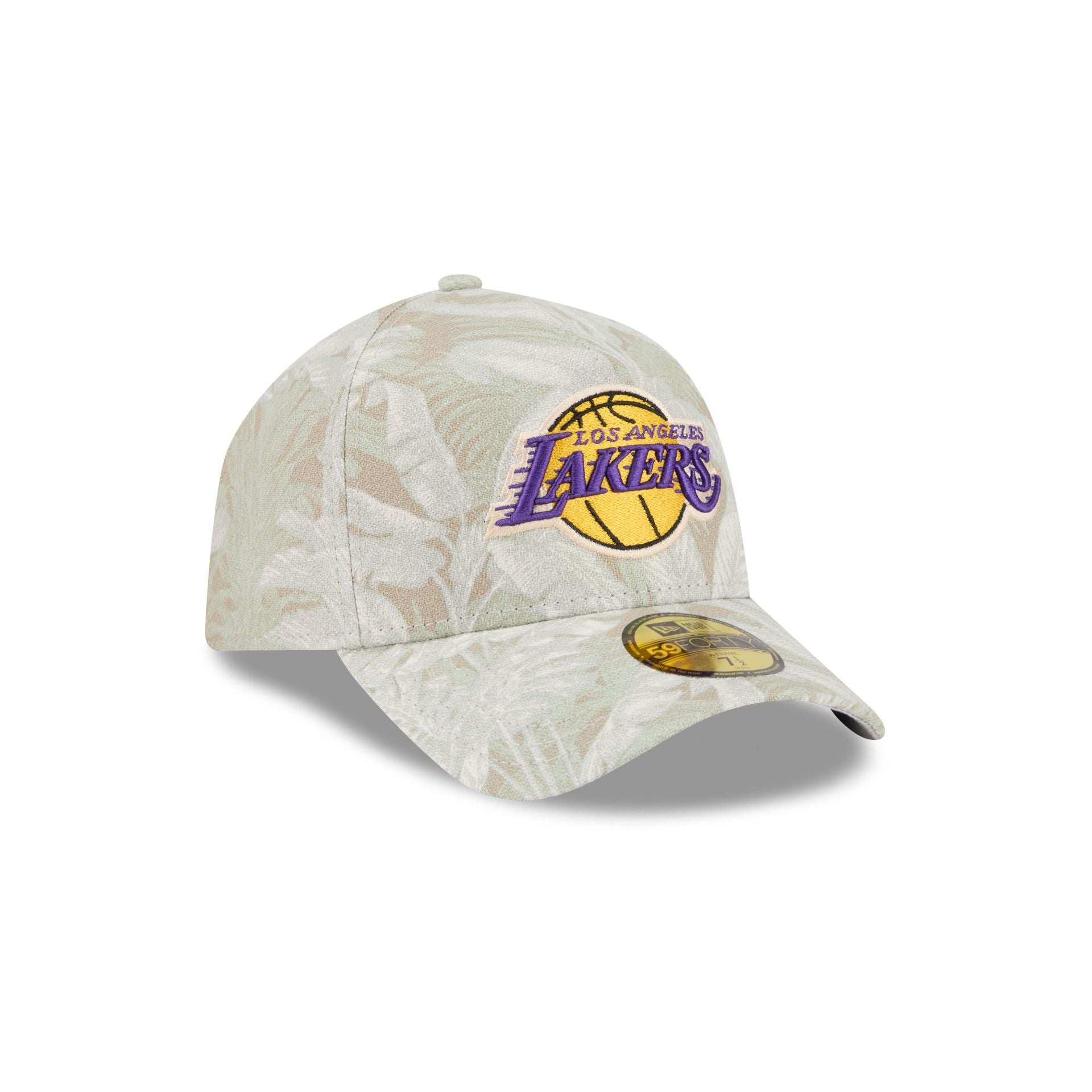Los Angeles Lakers Three Looms Leafy Palm 59FORTY A-Frame Fitted Hat