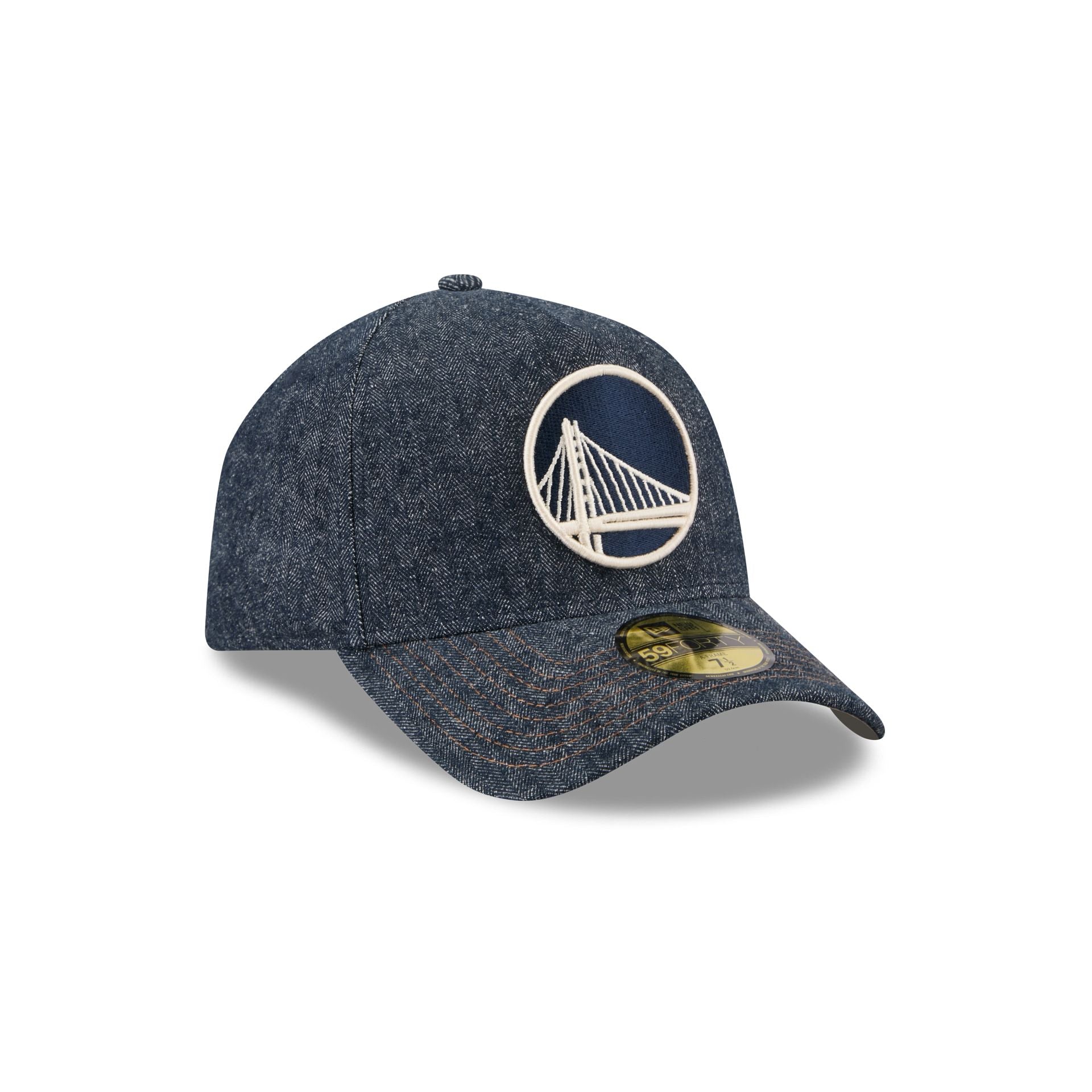 Golden State Warriors Denim 59FORTY A-Frame Fitted Hat