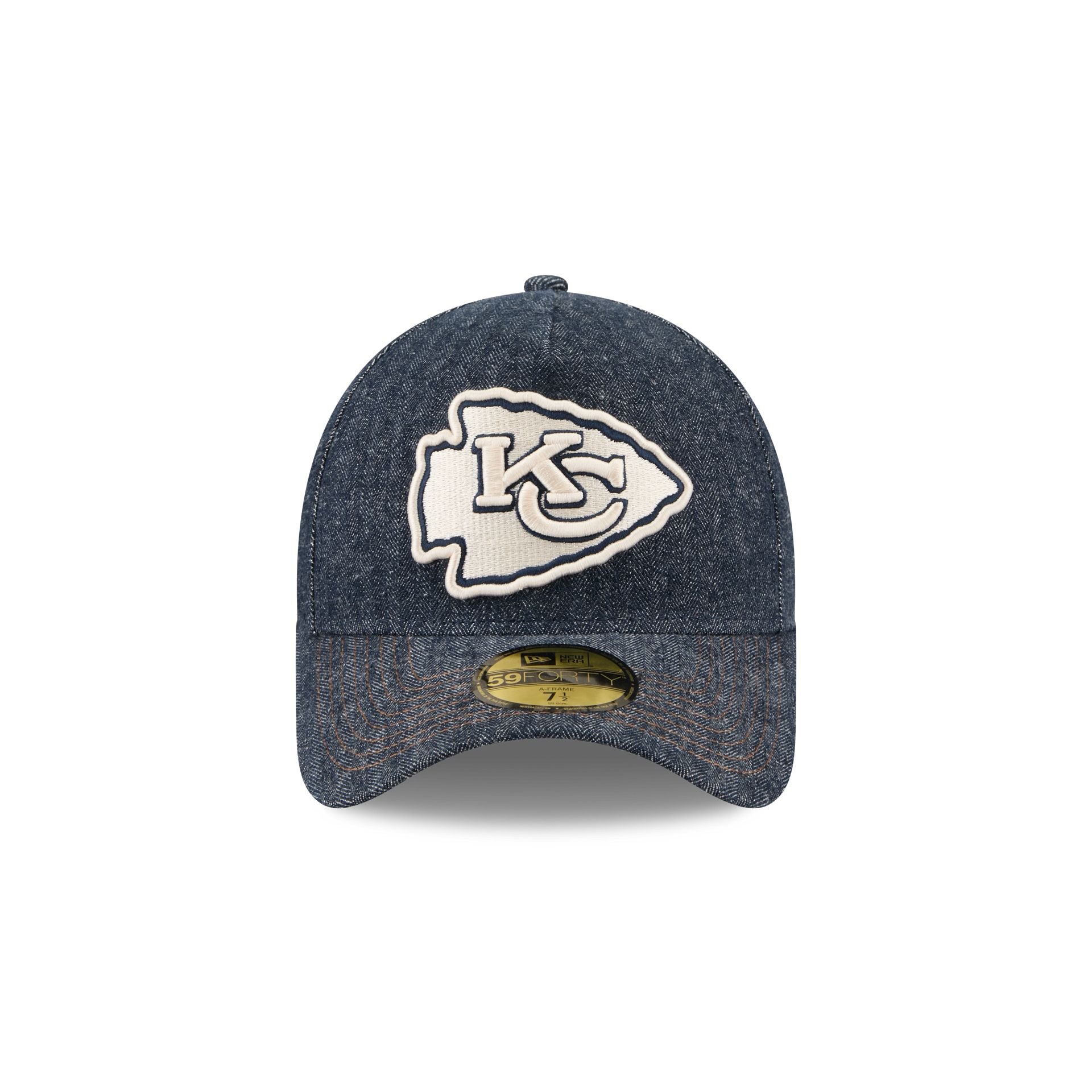 Kansas City Chiefs Denim 59FORTY A-Frame Fitted Hat