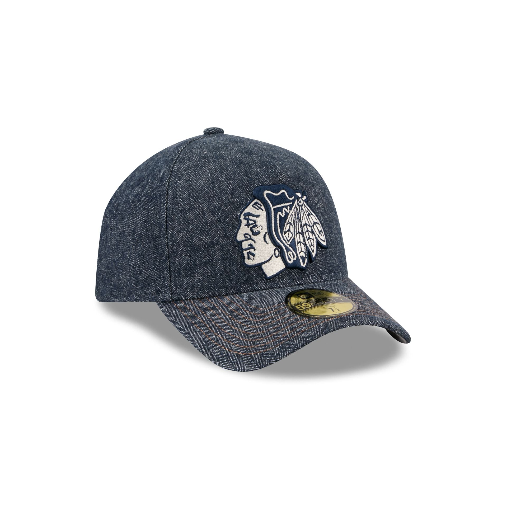 Chicago Blackhawks Denim 59FORTY A-Frame Fitted Hat