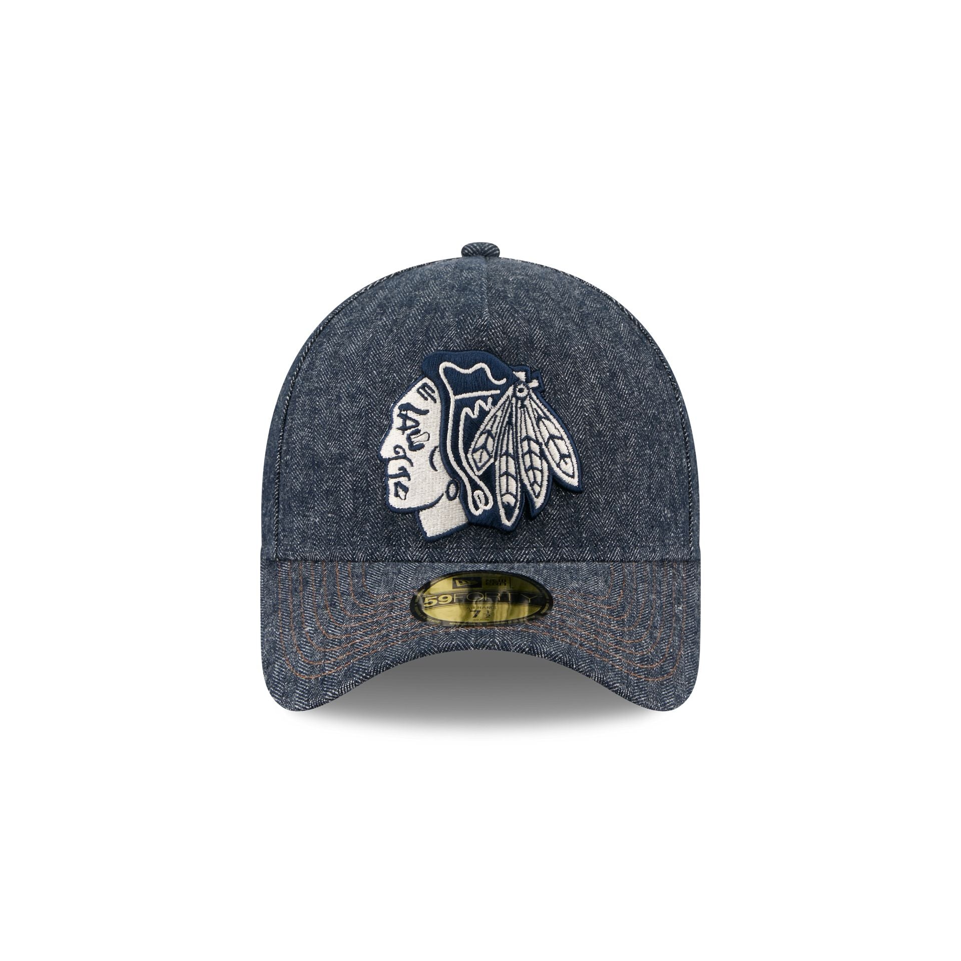 Chicago Blackhawks Denim 59FORTY A-Frame Fitted Hat