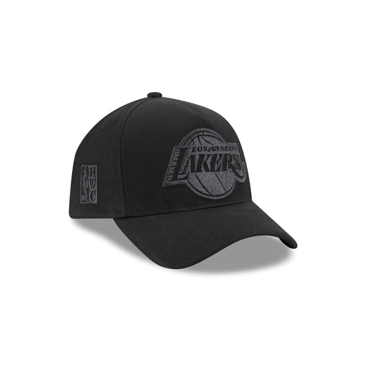 Los Angeles Lakers Waxed Canvas Black 59FORTY A-Frame Fitted Hat - New Era Cap