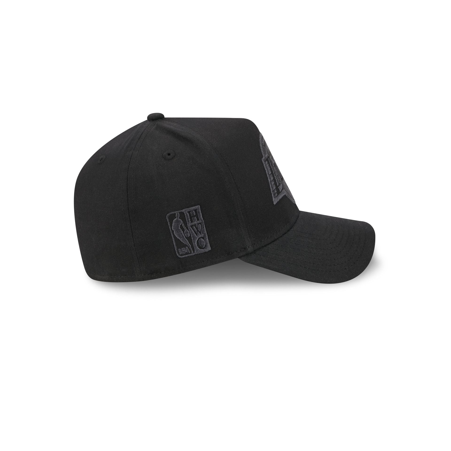 Los Angeles Lakers Waxed Canvas Black 59FORTY A-Frame Fitted Hat