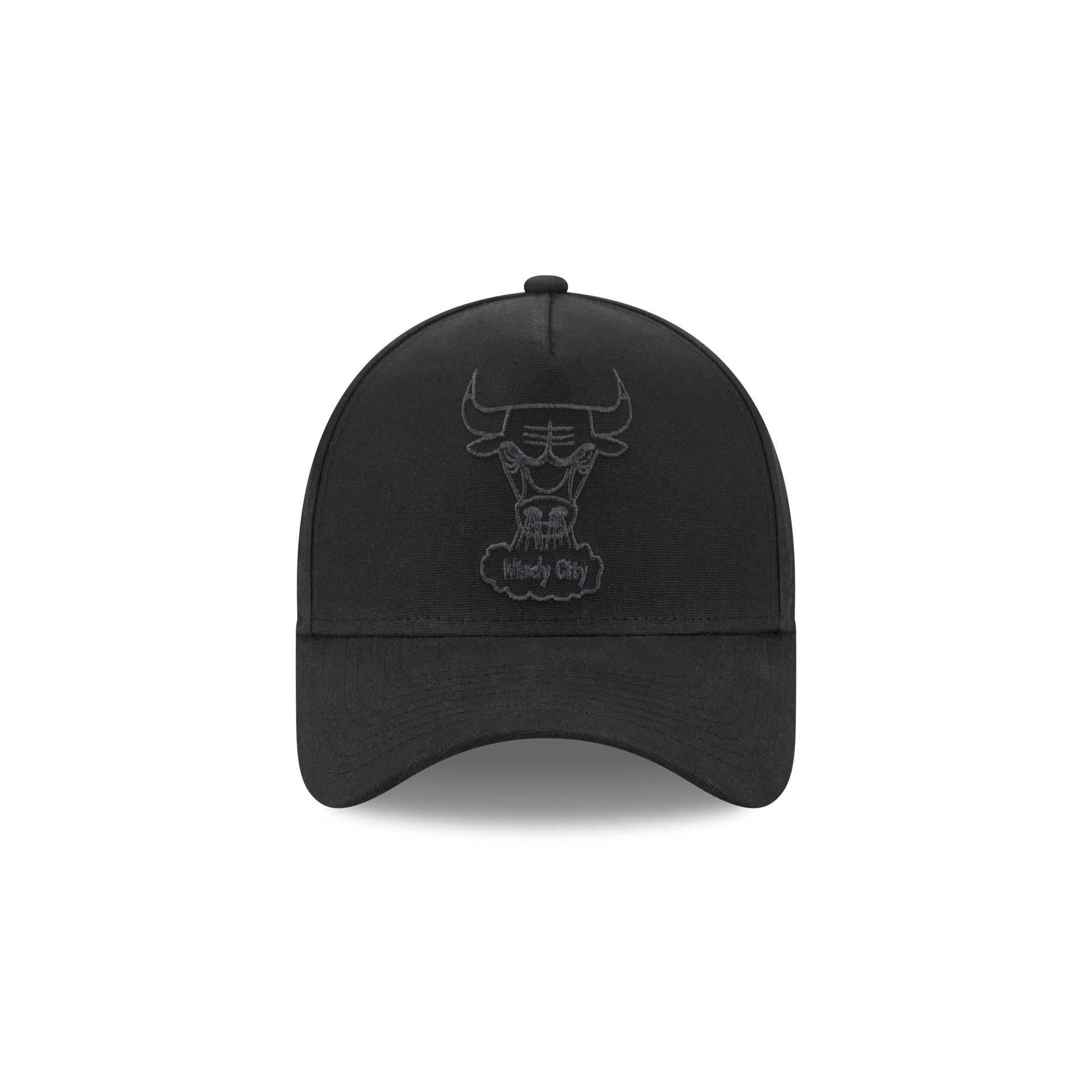 Chicago Bulls Waxed Canvas Black 59FORTY A-Frame Fitted Hat