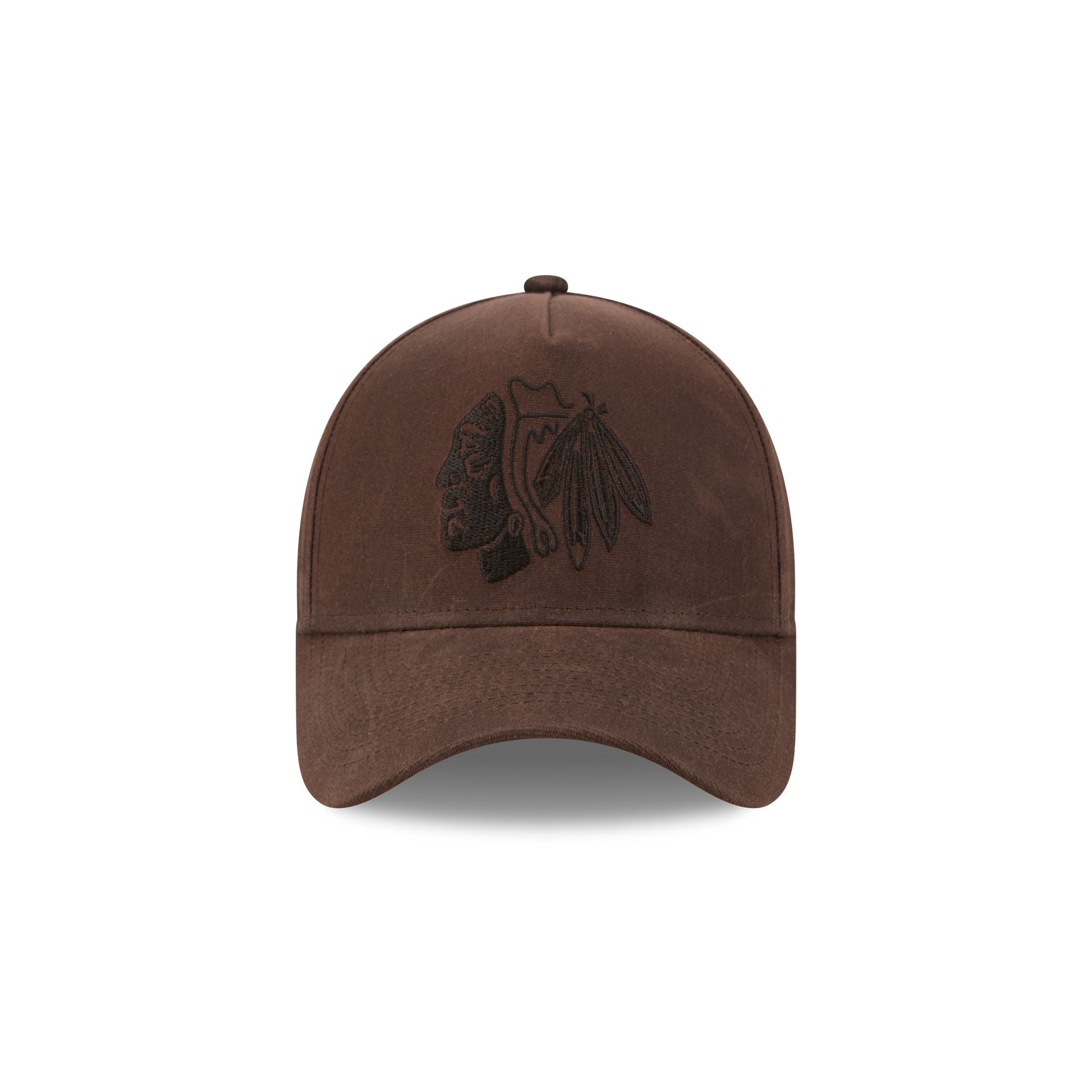 Chicago Blackhawks Waxed Canvas Brown 59FORTY A-Frame Fitted Hat