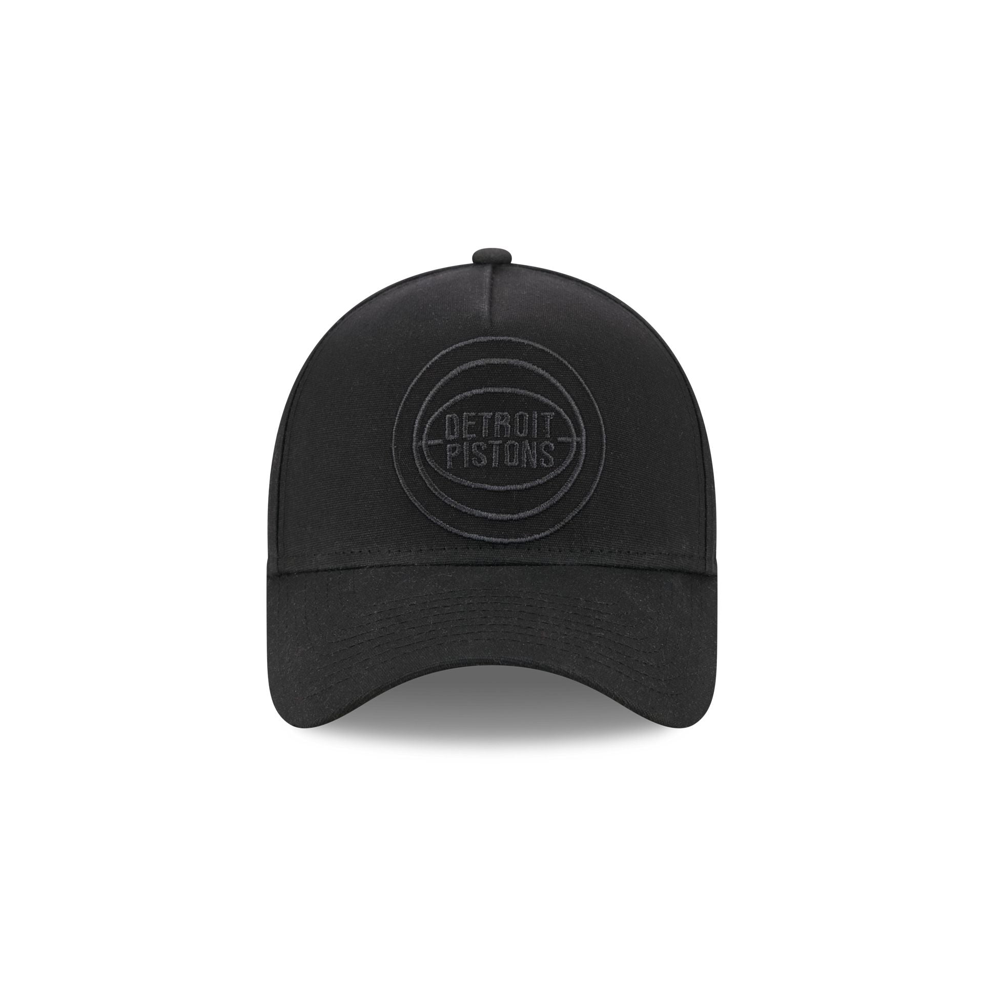 Detroit Pistons Waxed Canvas Black 59FORTY A-Frame Fitted Hat
