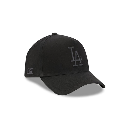 Los Angeles Dodgers Waxed Canvas Black 59FORTY A-Frame Fitted Hat - New Era Cap