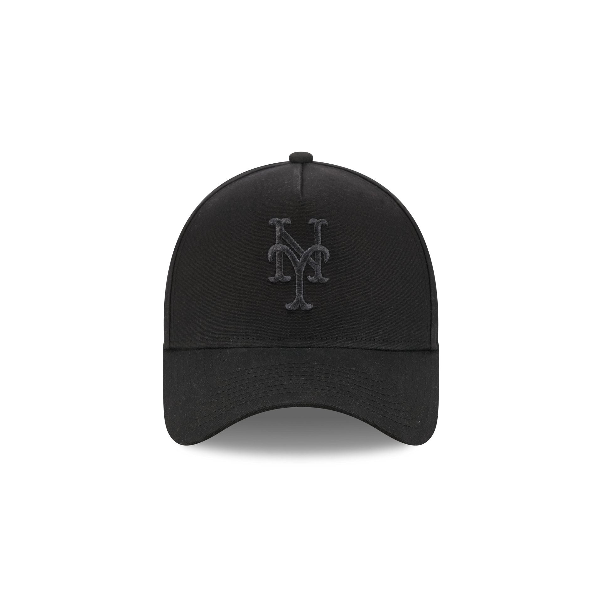 New York Mets Waxed Canvas Black 59FORTY A-Frame Fitted Hat
