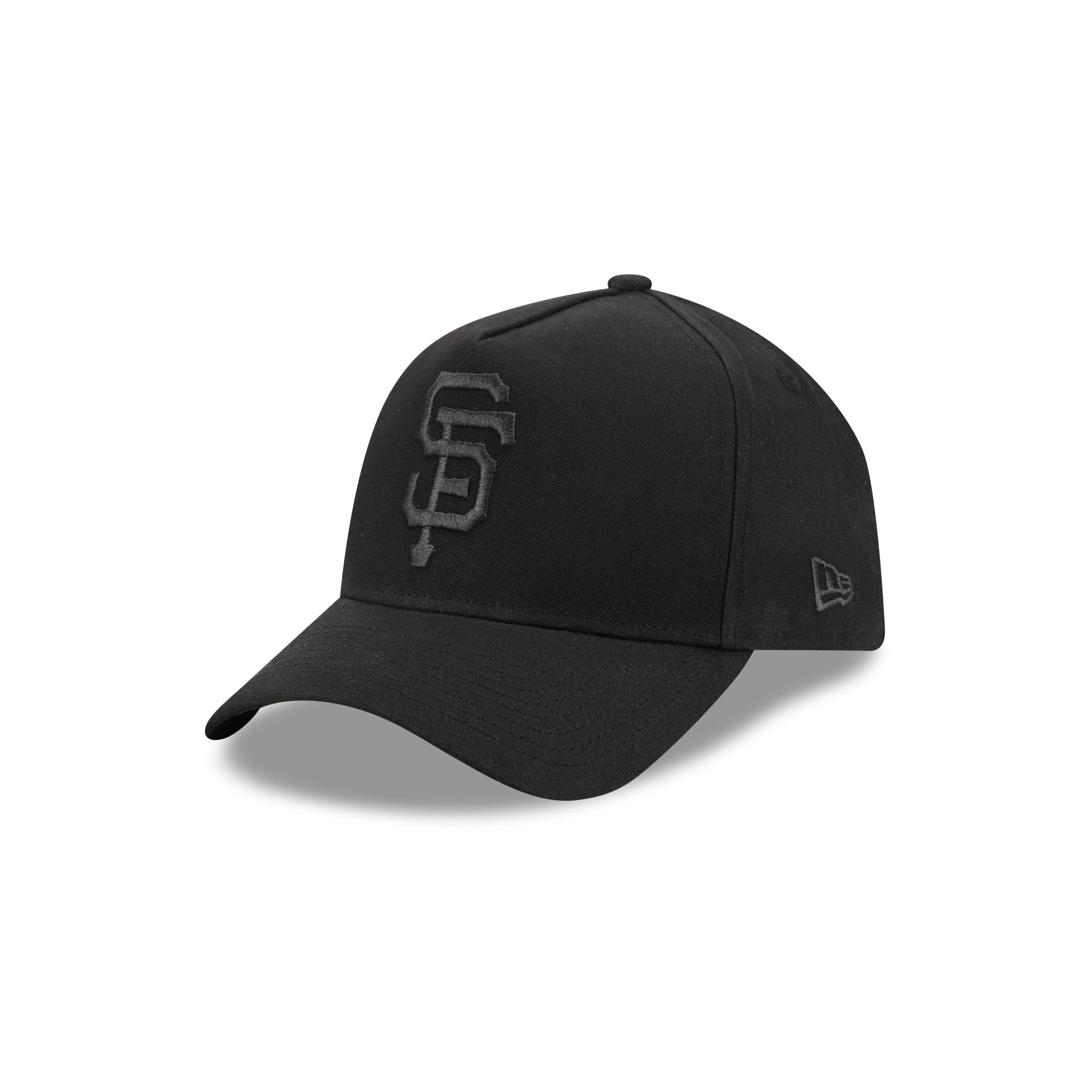 San Francisco Giants Waxed Canvas Black 59FORTY A-Frame Fitted Hat