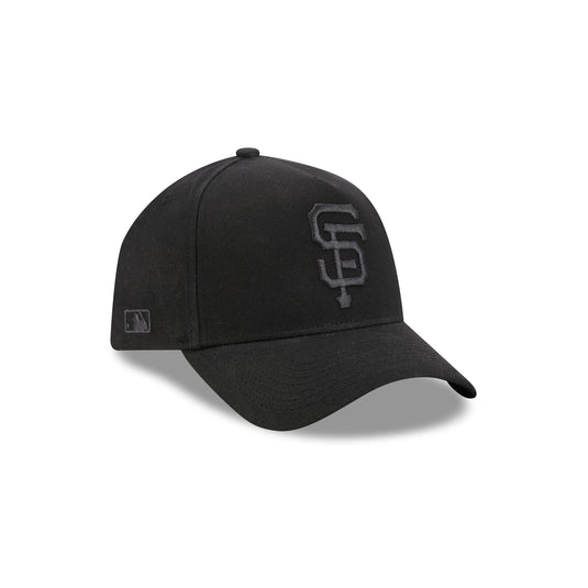 San Francisco Giants Waxed Canvas Black 59FORTY A-Frame Fitted Hat - New Era Cap
