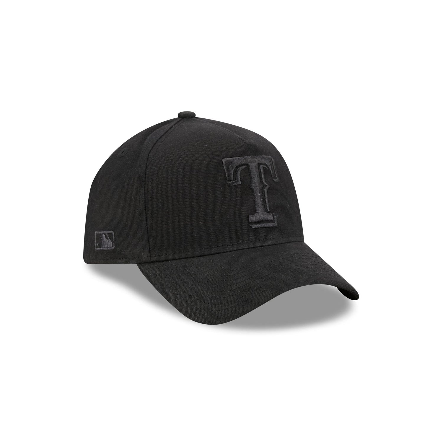 Texas Rangers Waxed Canvas Black 59FORTY A-Frame Fitted Hat