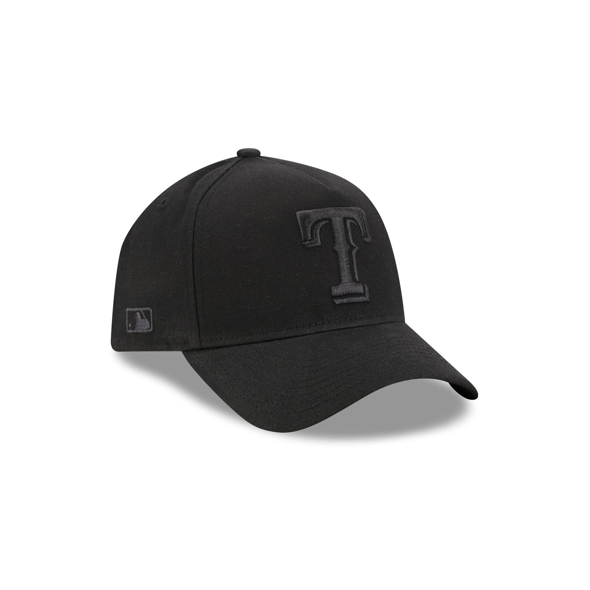 Texas Rangers Waxed Canvas Black 59FORTY A-Frame Fitted Hat