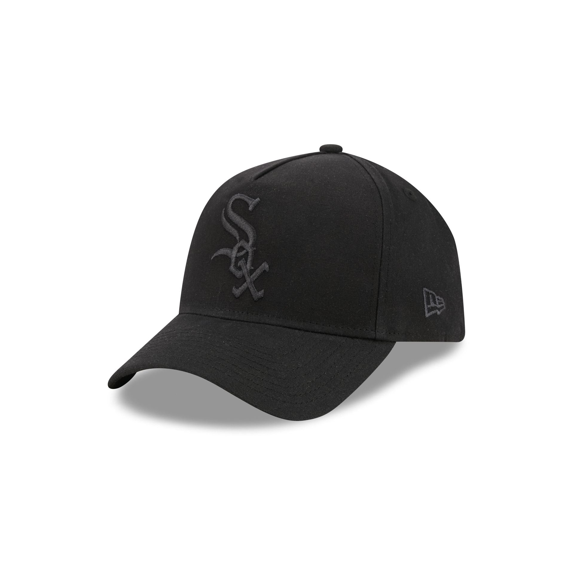 Chicago White Sox Waxed Canvas Black 59FORTY A-Frame Fitted Hat
