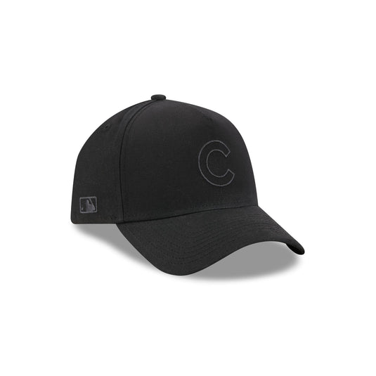 Chicago Cubs Waxed Canvas Black 59FORTY A-Frame Fitted Hat - New Era Cap