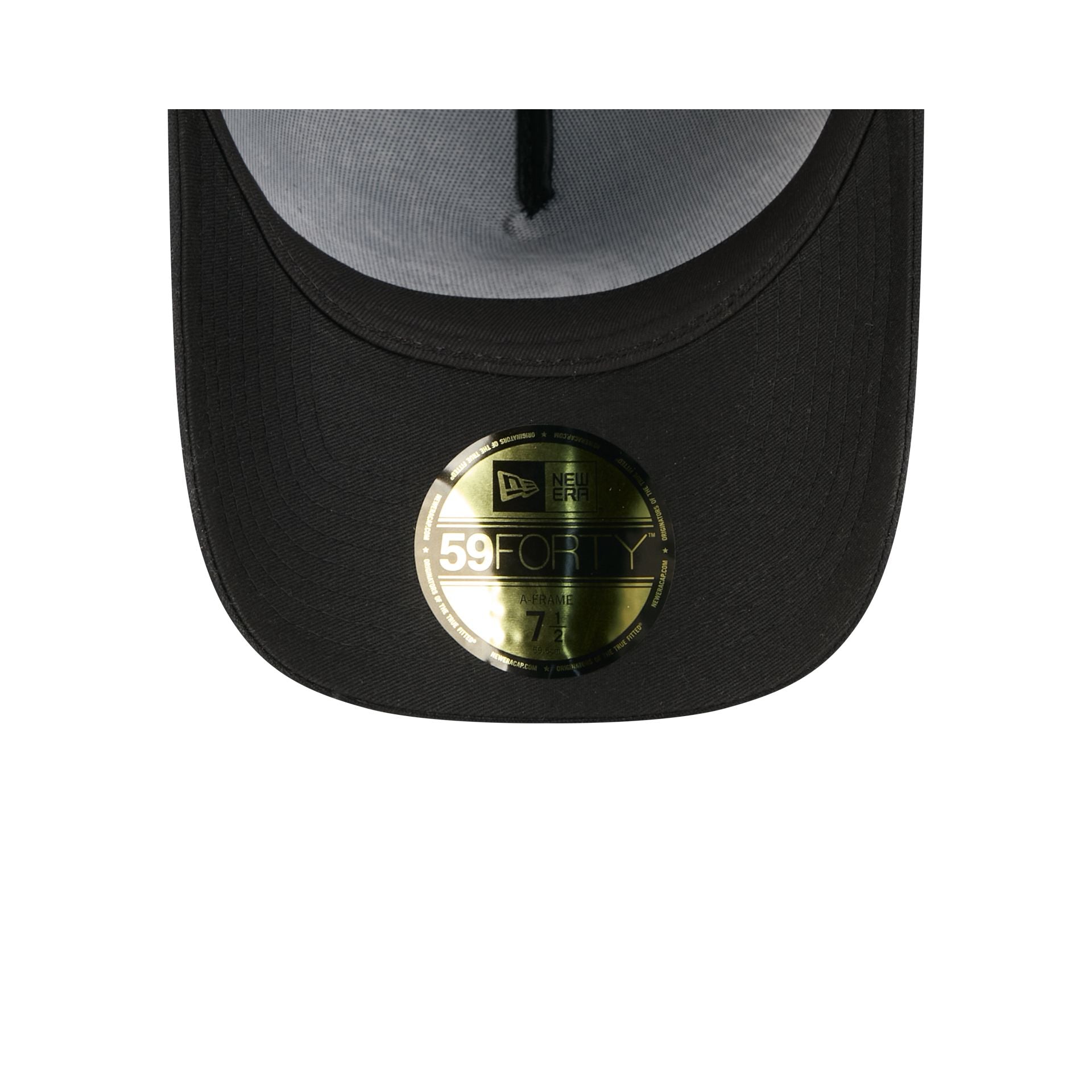 Chicago Cubs Waxed Canvas Black 59FORTY A-Frame Fitted Hat