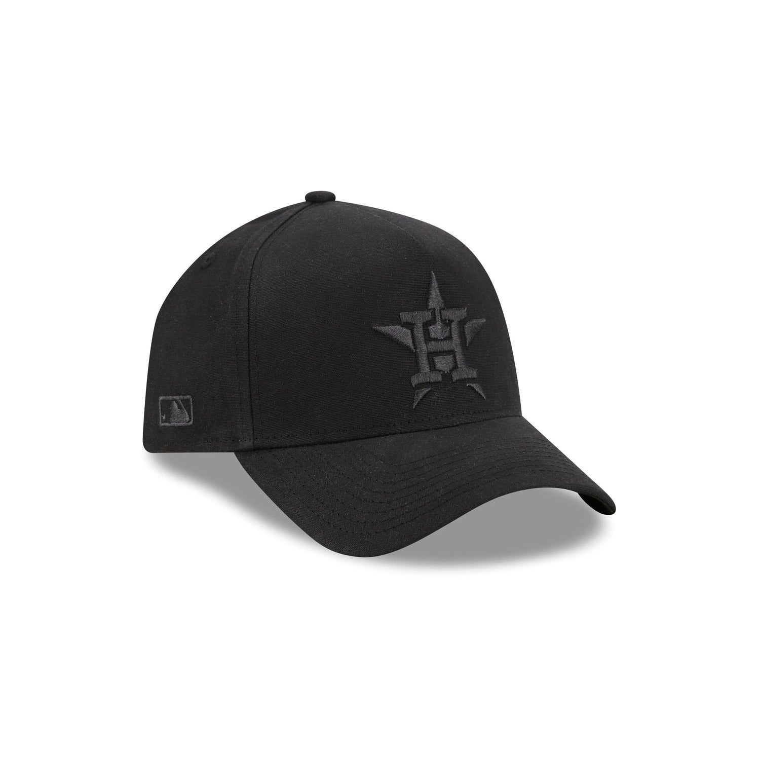 Houston Astros Waxed Canvas Black 59FORTY A-Frame Fitted Hat