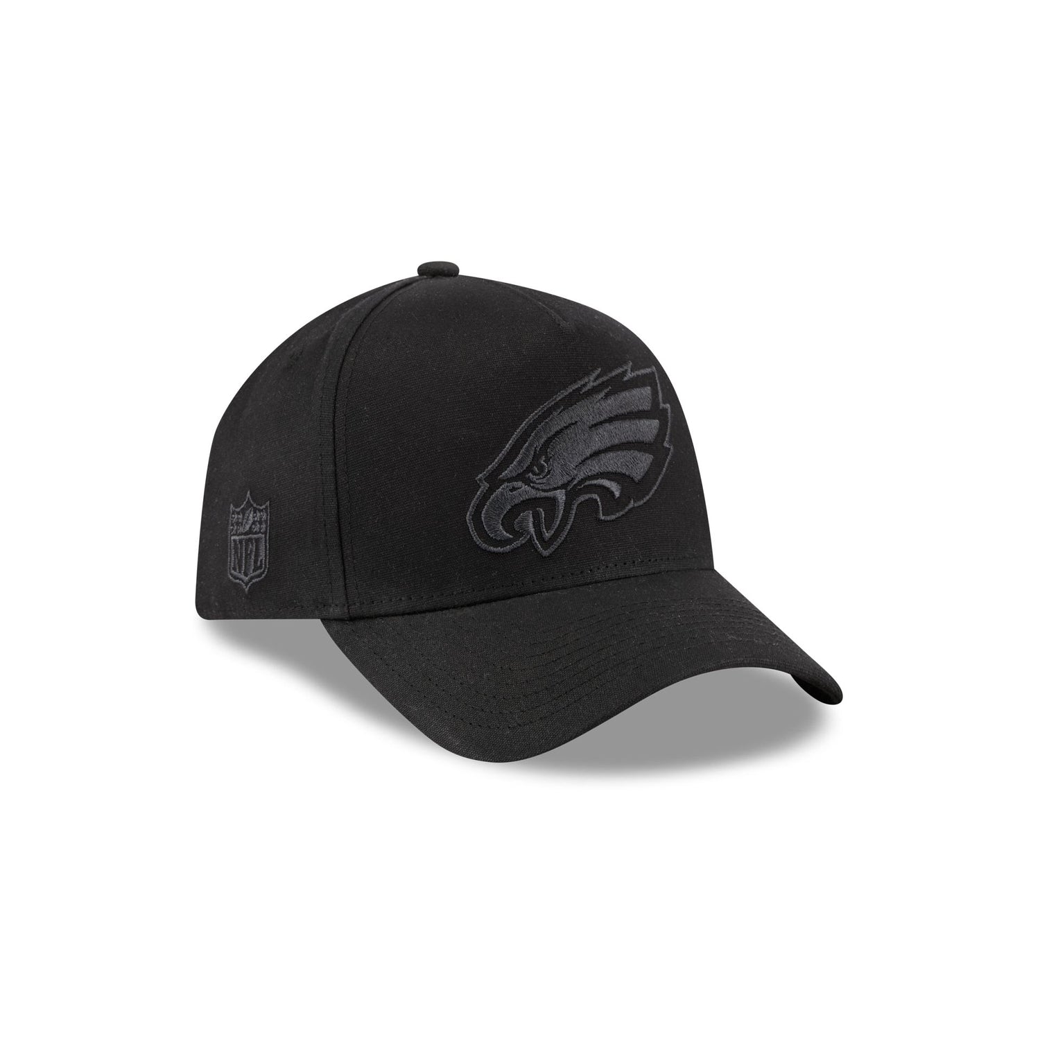 Philadelphia Eagles Waxed Canvas Black 59FORTY A-Frame Fitted Hat