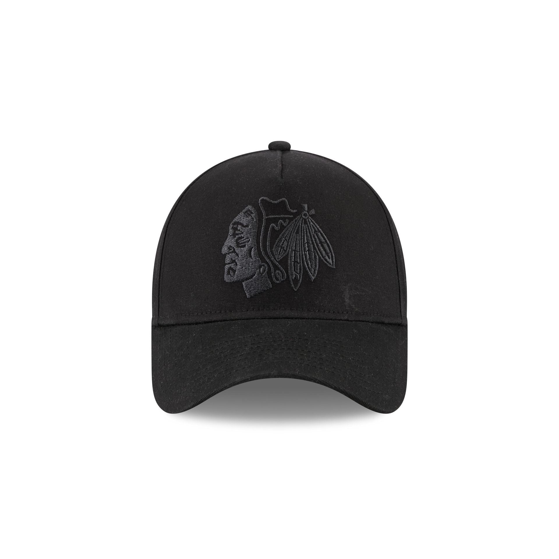 Chicago Blackhawks Waxed Canvas Black 59FORTY A-Frame Fitted Hat