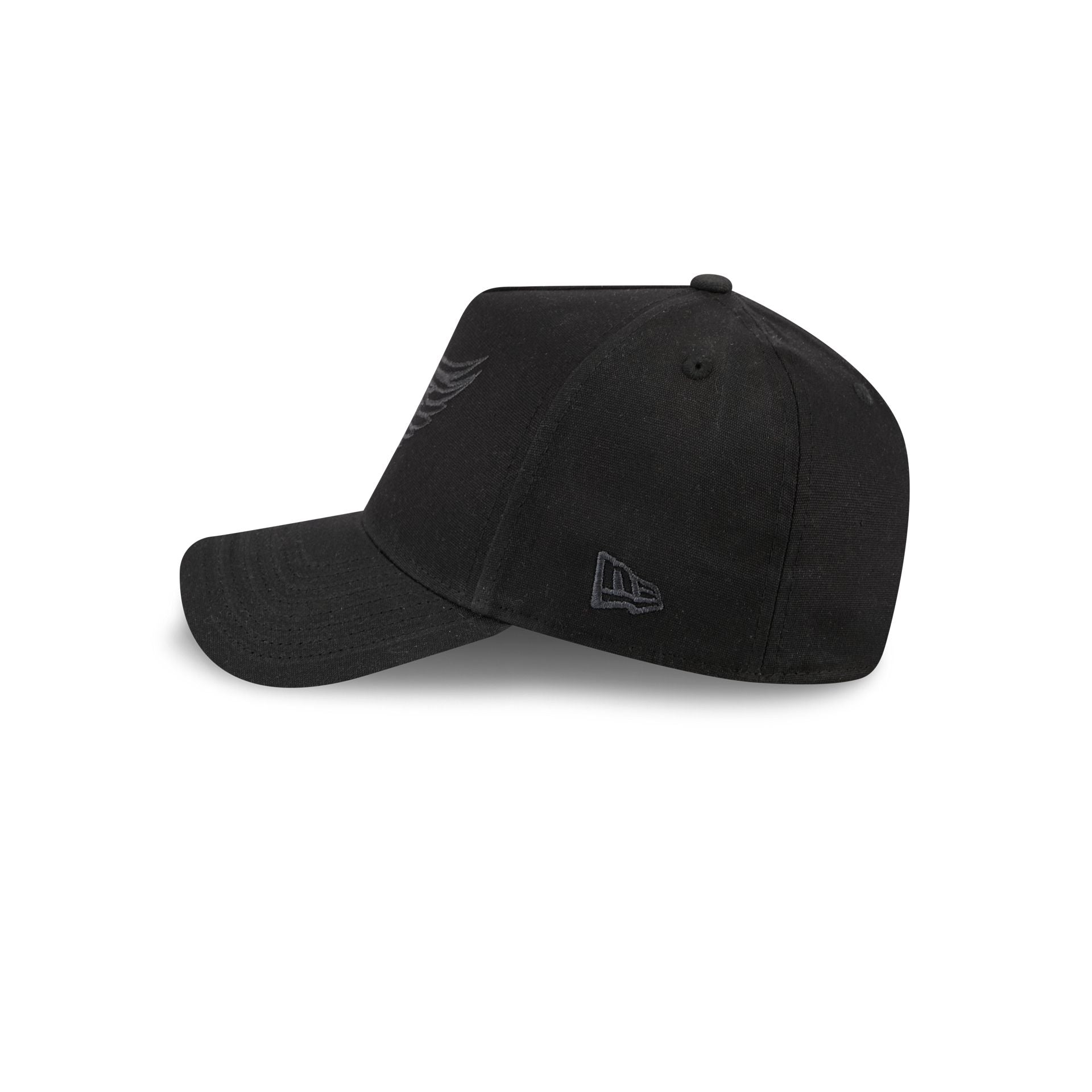Detroit Red Wings Waxed Canvas Black 59FORTY A-Frame Fitted Hat