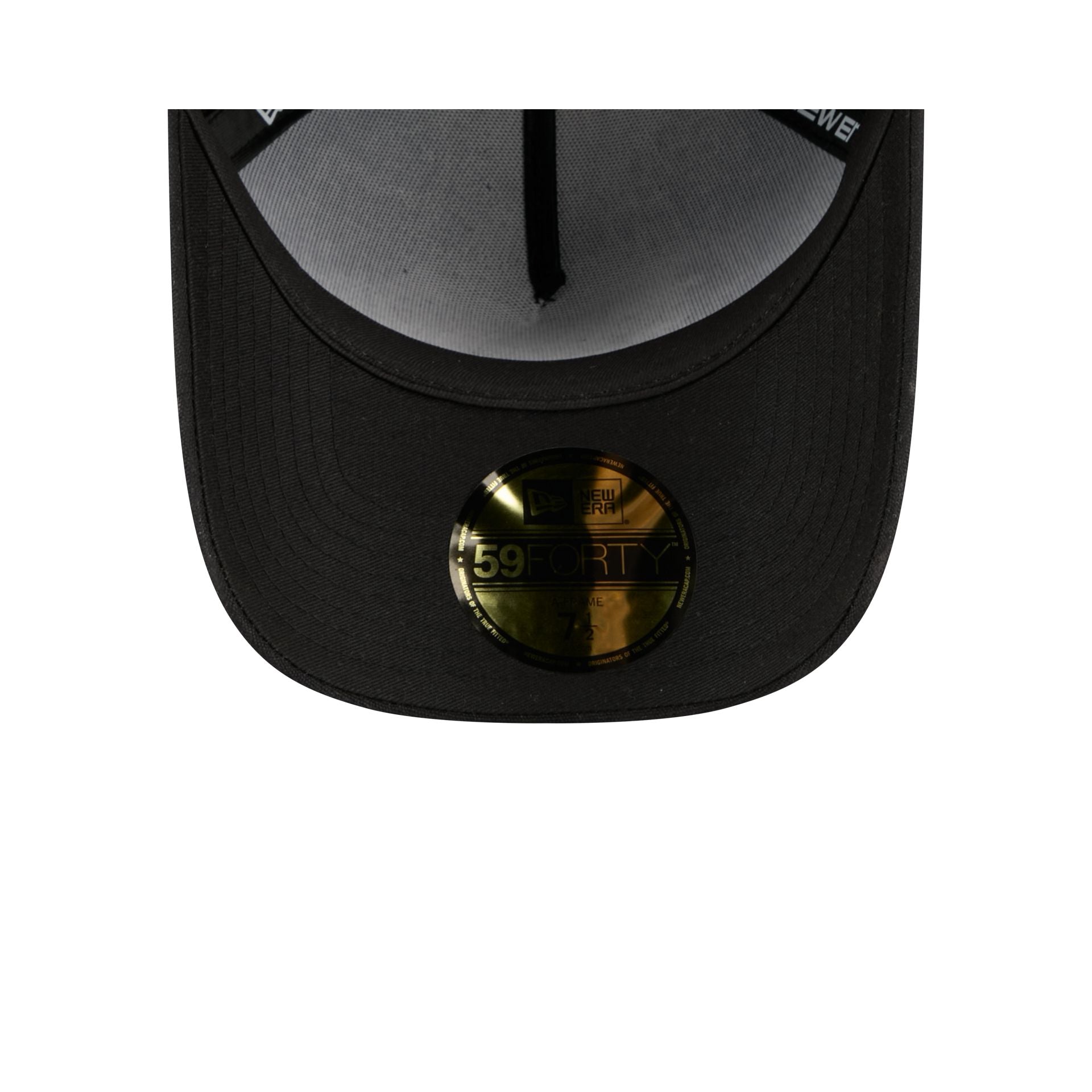 Anaheim Ducks Waxed Canvas Black 59FORTY A-Frame Fitted Hat