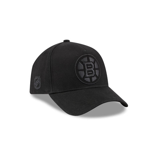 Boston Bruins Waxed Canvas Black 59FORTY A-Frame Fitted Hat - New Era Cap