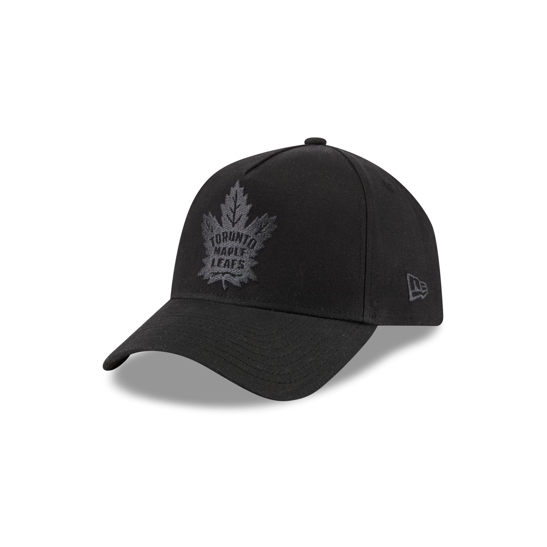 Toronto Maple Leafs Waxed Canvas Black 59FORTY A-Frame Fitted Hat
