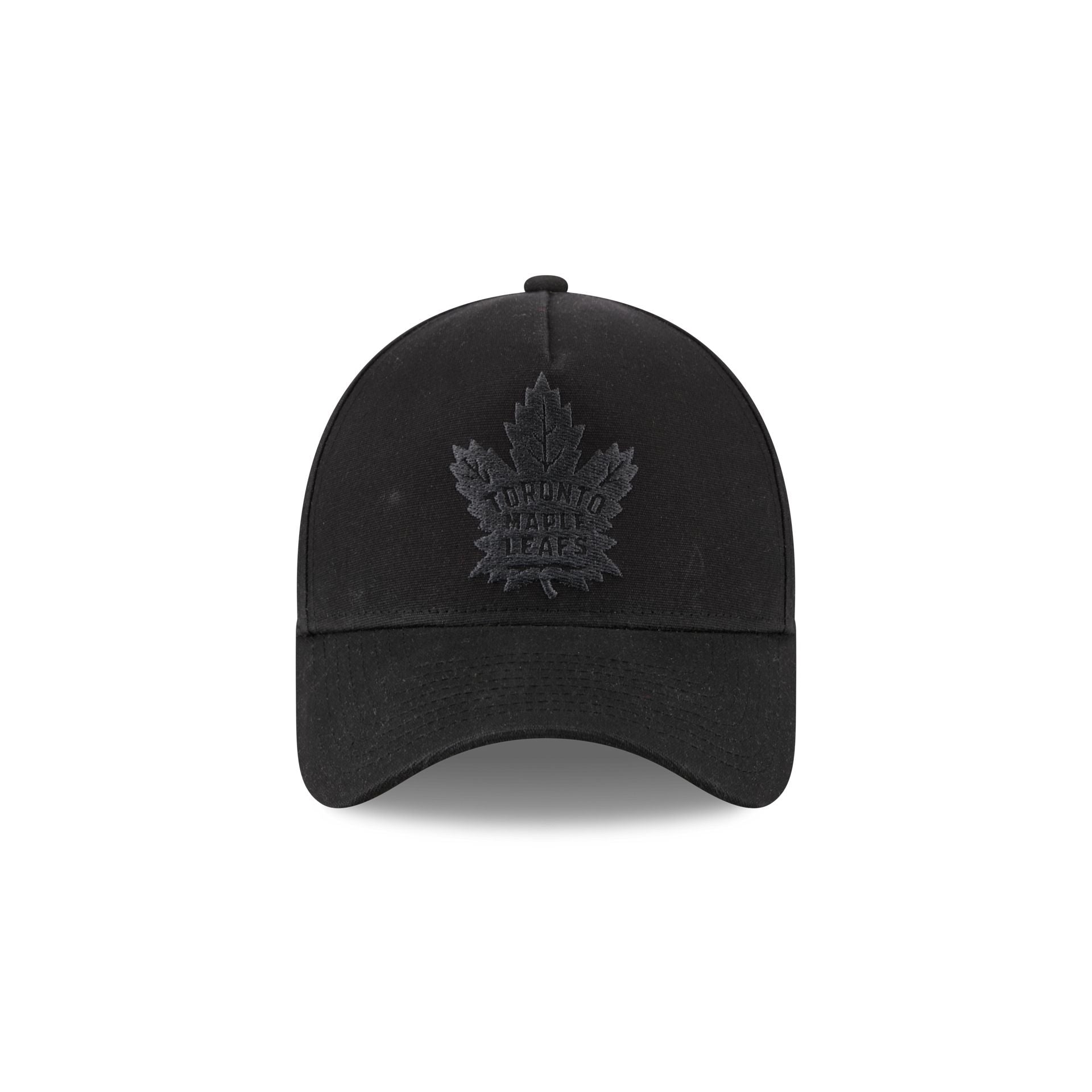 Toronto Maple Leafs Waxed Canvas Black 59FORTY A-Frame Fitted Hat