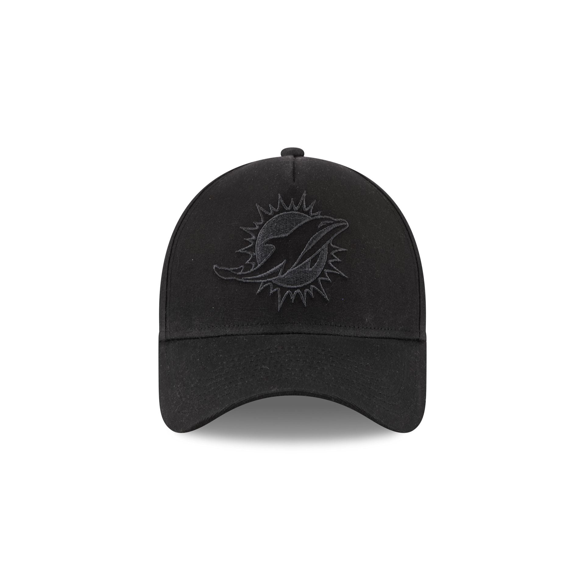 Miami Dolphins Waxed Canvas Black 59FORTY A-Frame Fitted Hat