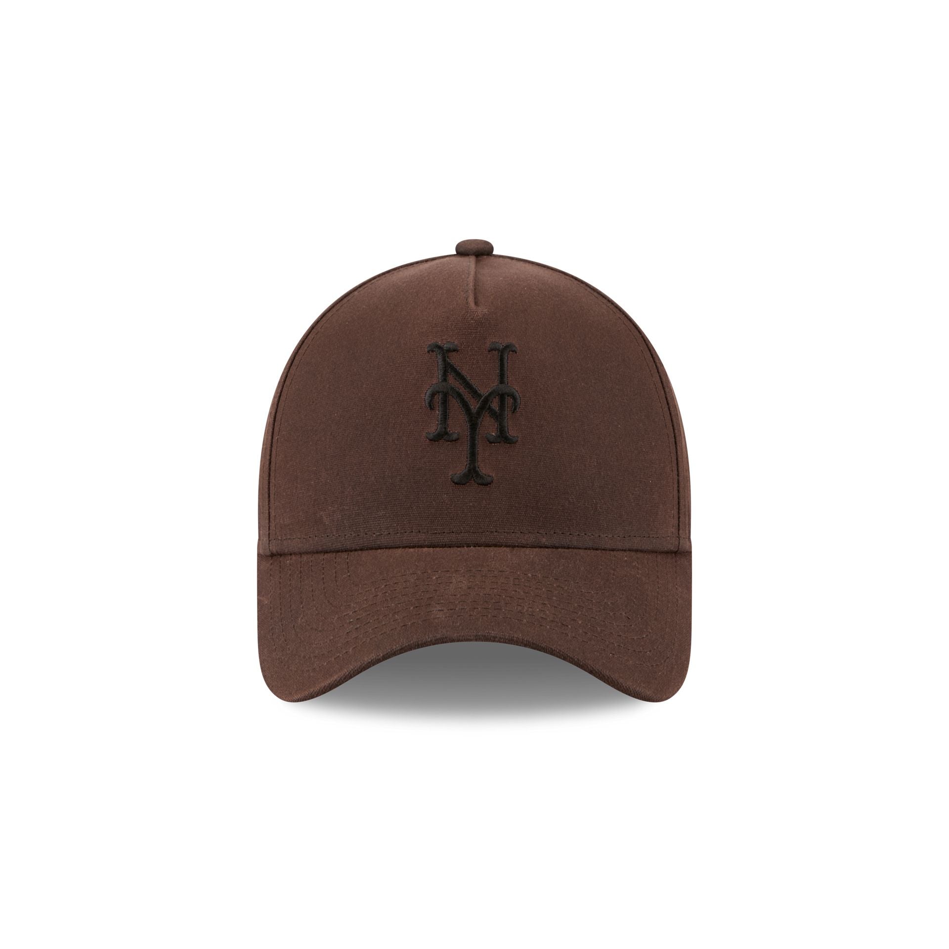 New York Mets Waxed Canvas Brown 59FORTY A-Frame Fitted Hat