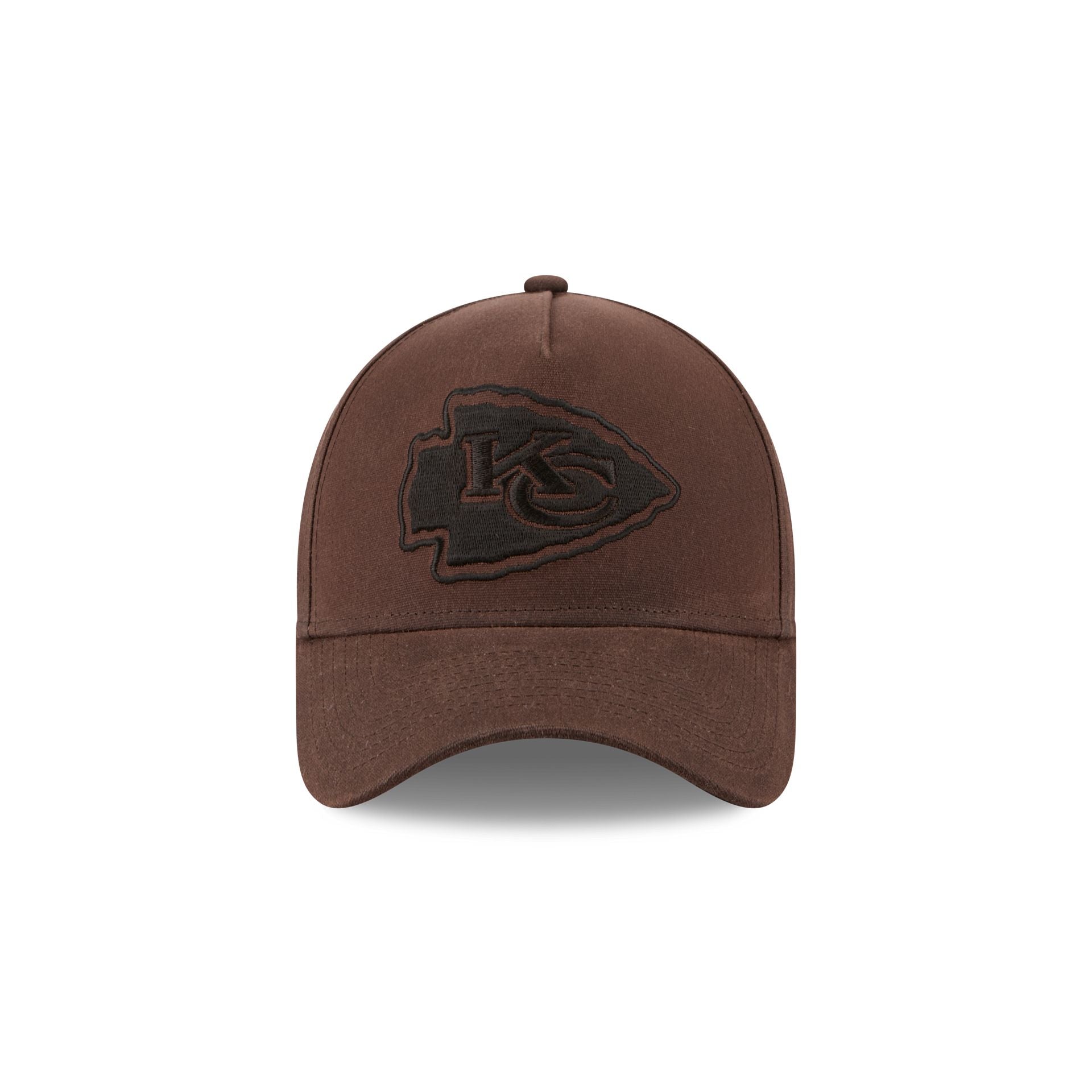 Kansas City Chiefs Waxed Canvas Brown 59FORTY A-Frame Fitted Hat