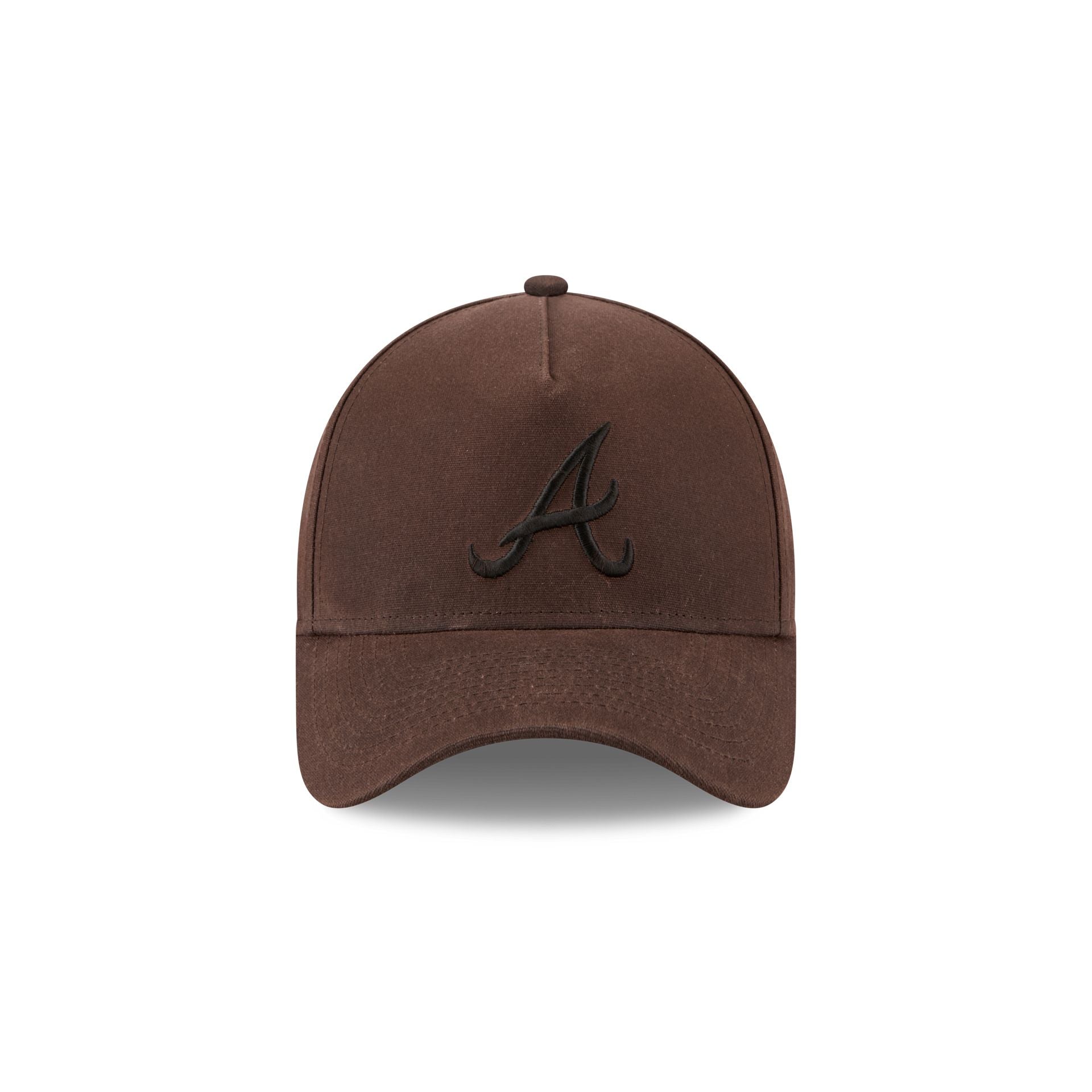 Atlanta Braves Waxed Canvas Brown 59FORTY A-Frame Fitted Hat