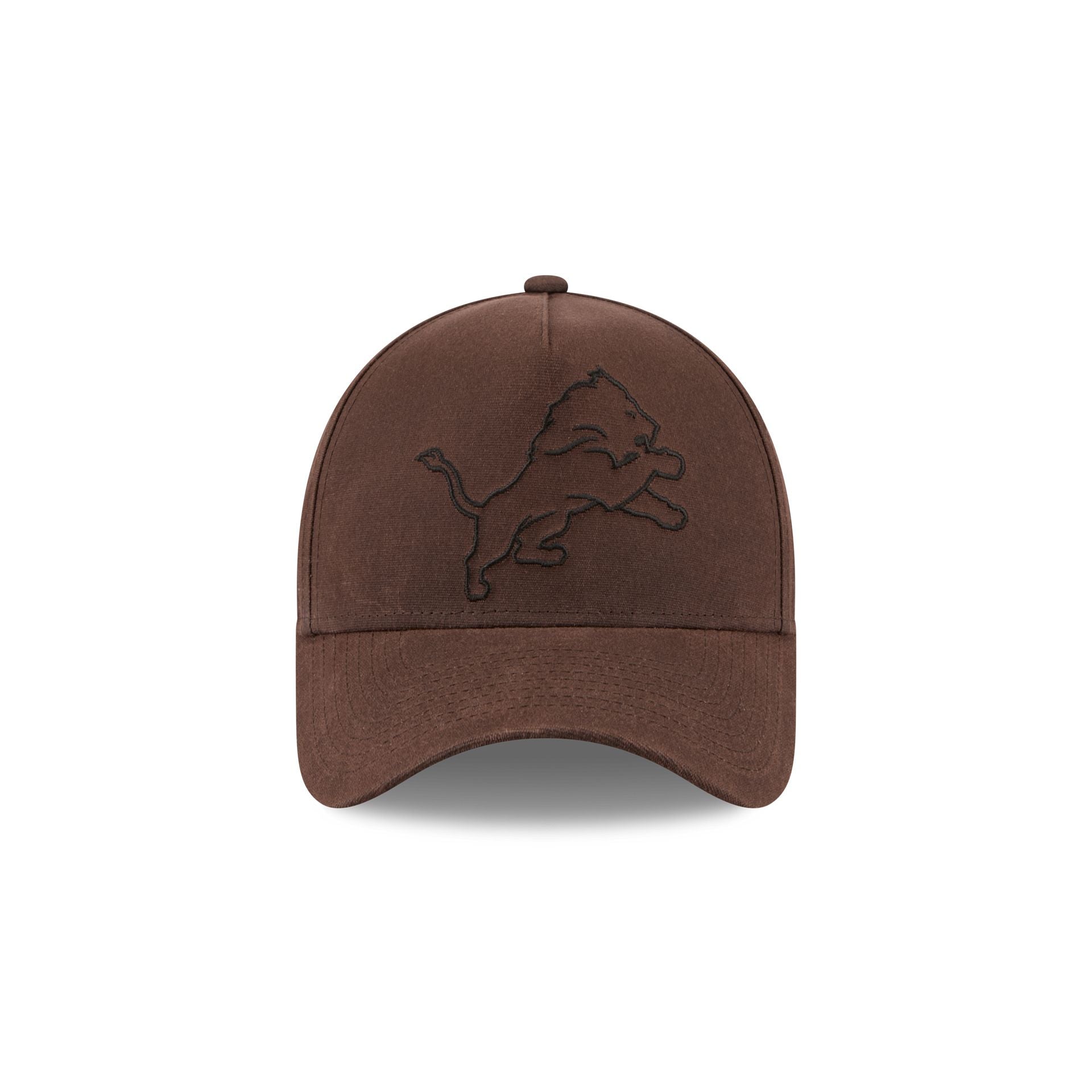 Detroit Lions Waxed Canvas Brown 59FORTY A-Frame Fitted Hat – New