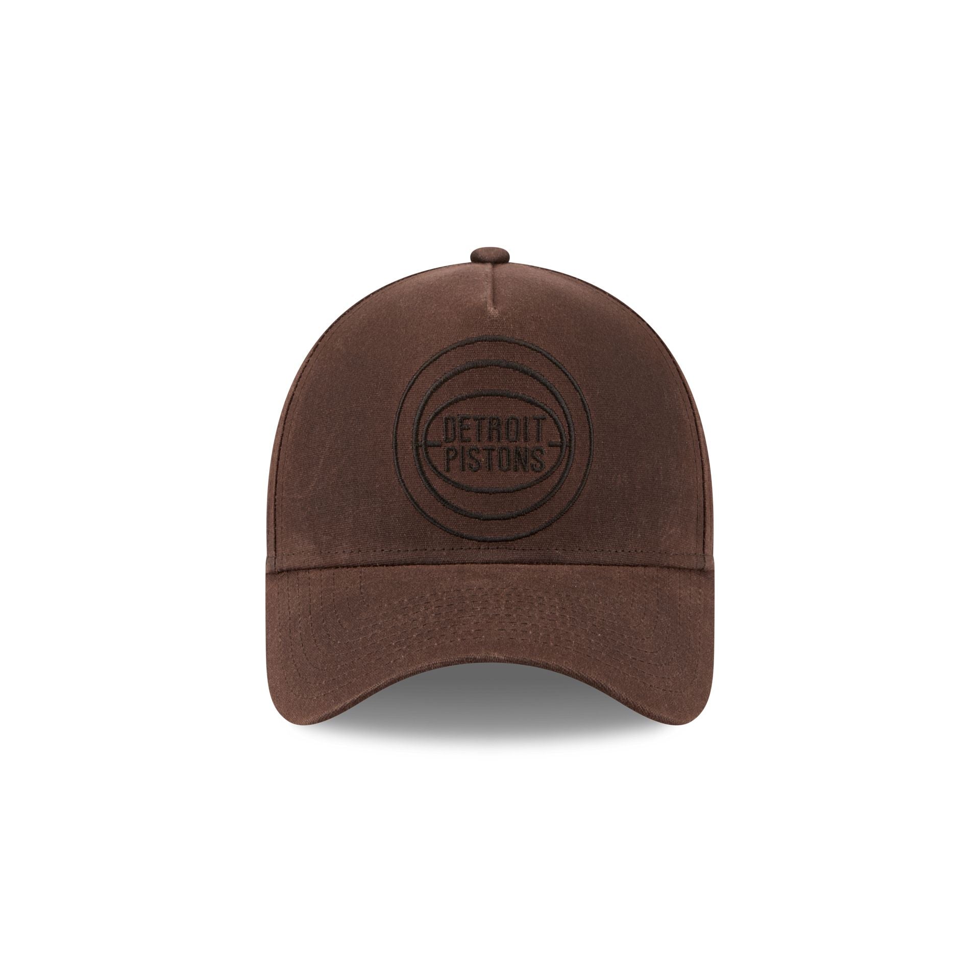 Detroit Pistons Waxed Canvas Brown 59FORTY A-Frame Fitted Hat