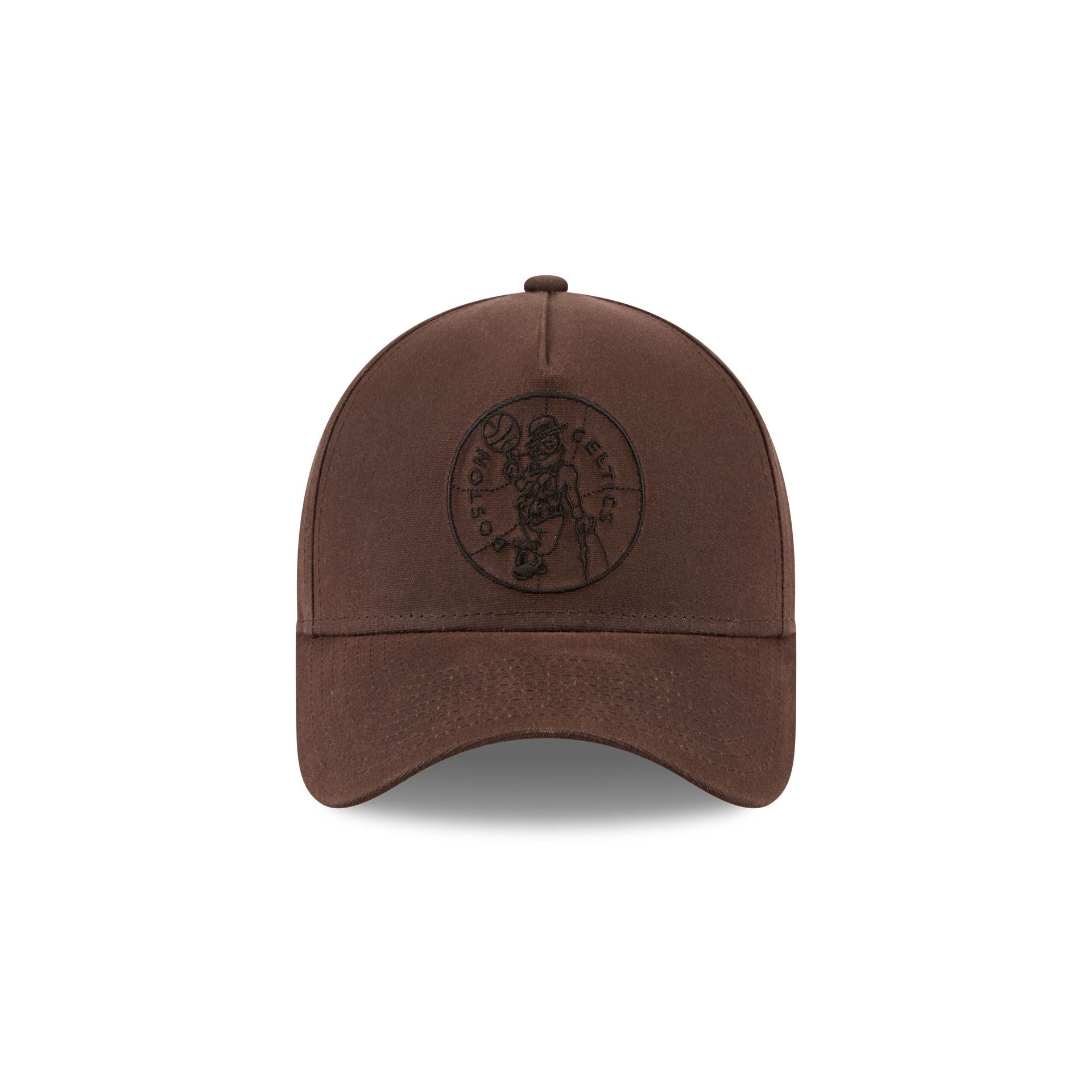 Boston Celtics Waxed Canvas Brown 59FORTY A-Frame Fitted Hat