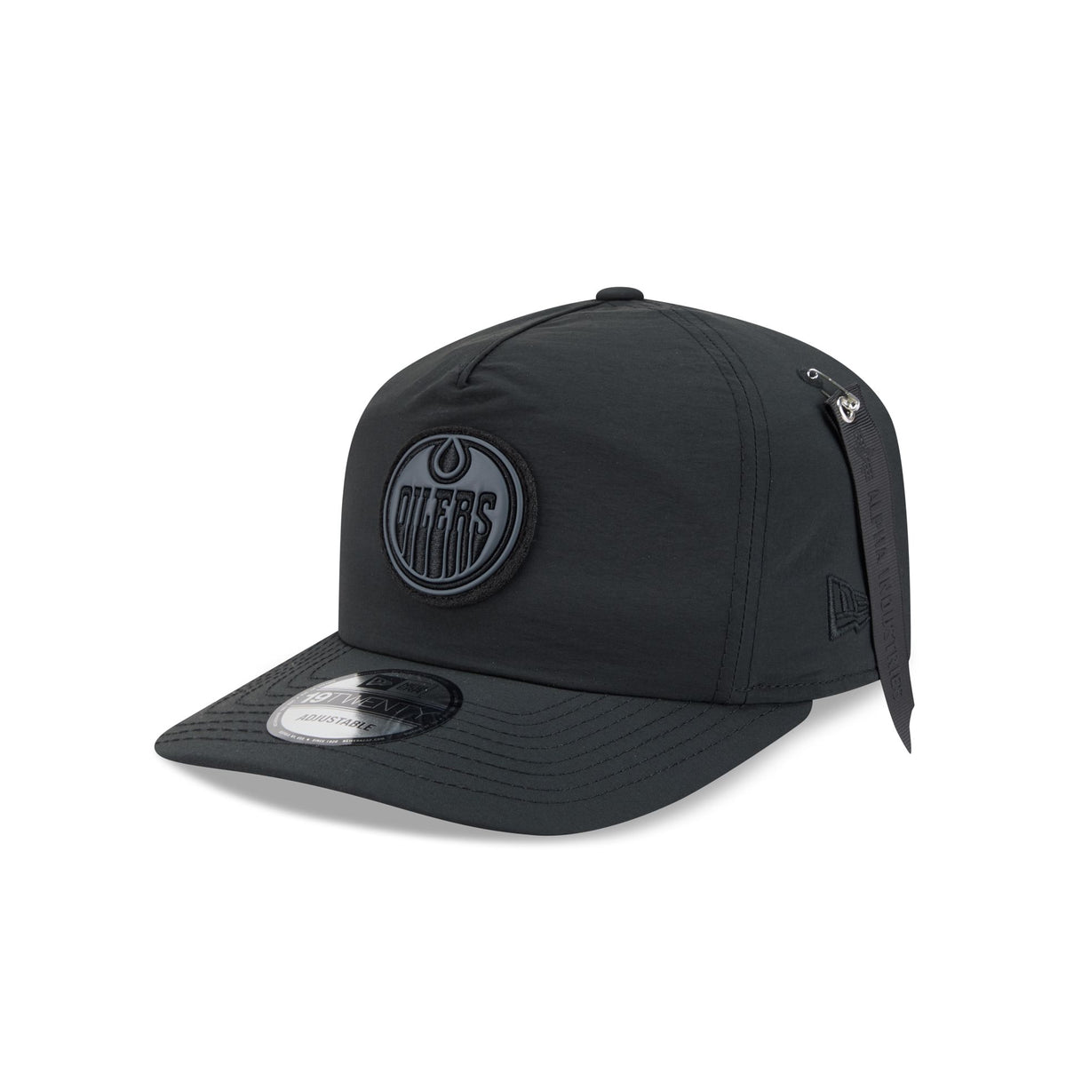 Alpha Industries x Edmonton Oilers Black 19TWENTY Adjustable Hat