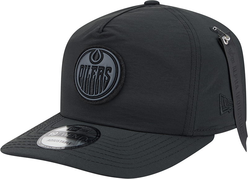 Alpha Industries x Edmonton Oilers Black 19TWENTY Adjustable Hat