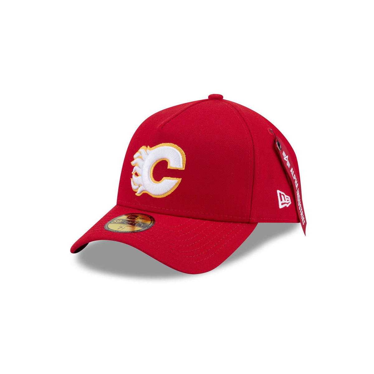 Alpha Industries x Calgary Flames 59FORTY A-Frame Fitted Hat