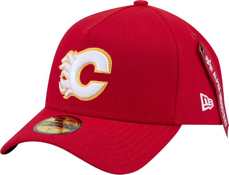 Alpha Industries x Calgary Flames 59FORTY A-Frame Fitted Hat