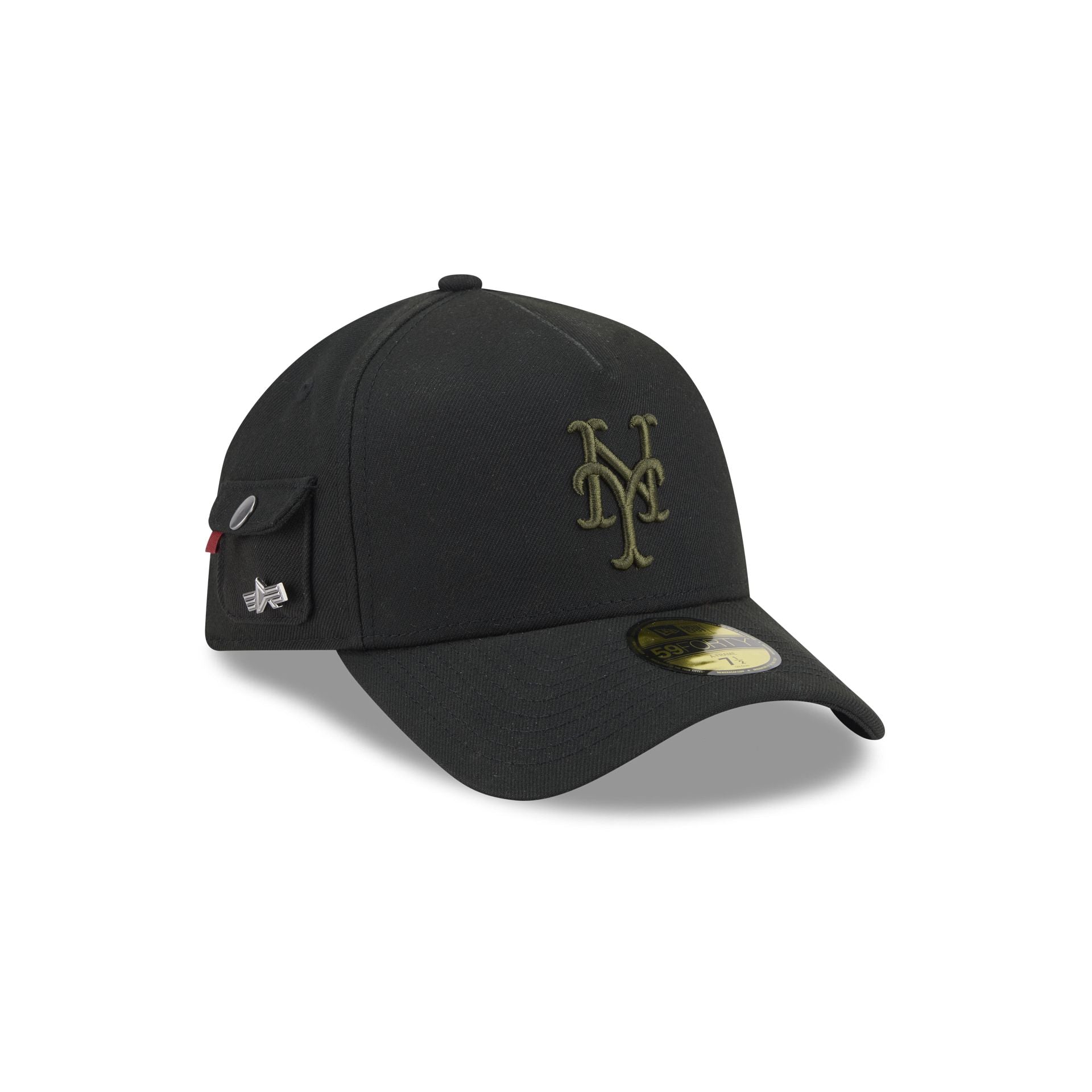 Alpha Industries x New York Mets Black 59FORTY A-Frame Fitted Hat