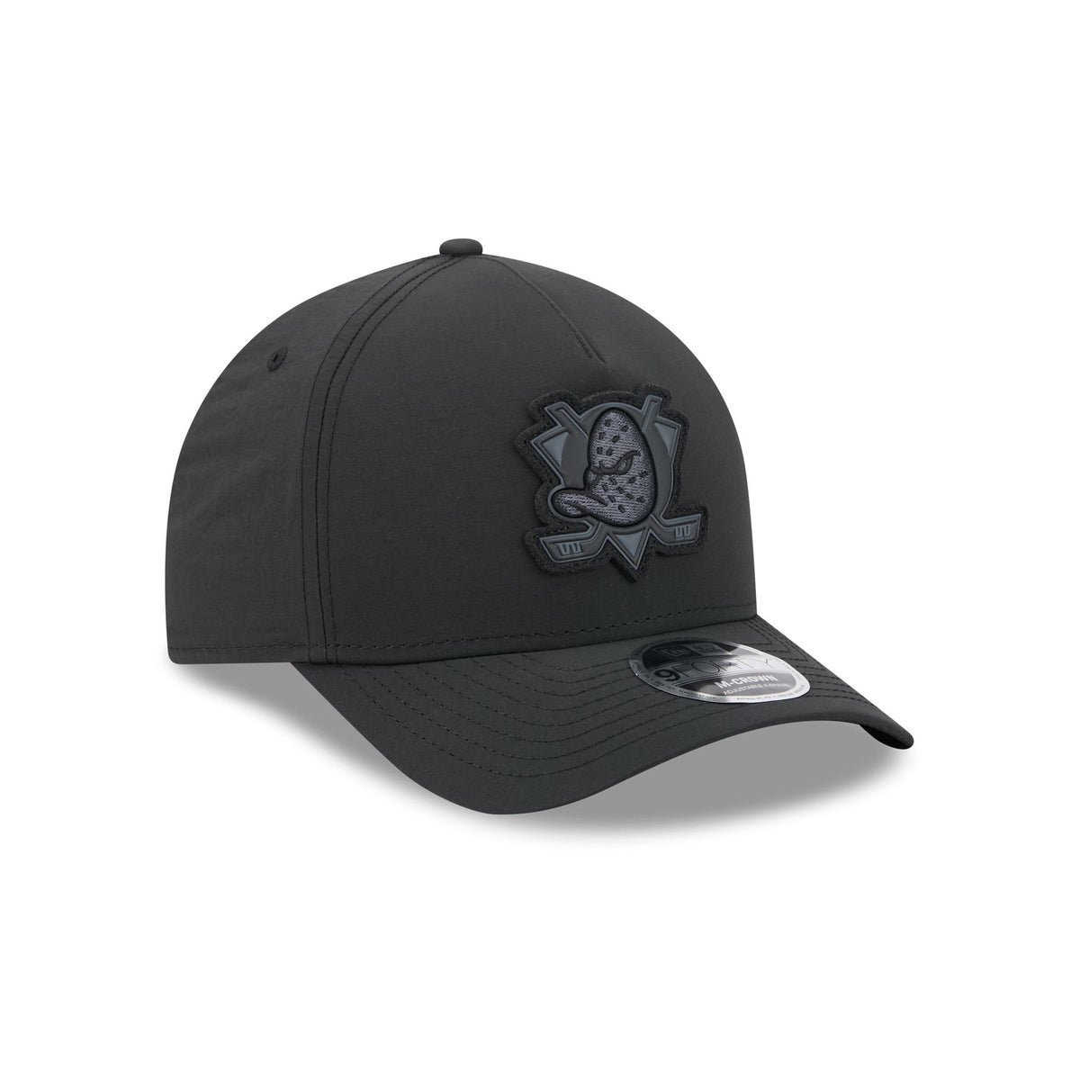 Alpha Industries x Anaheim Ducks Nylon Black 9FORTY M-Crown A-Frame Snapback Hat