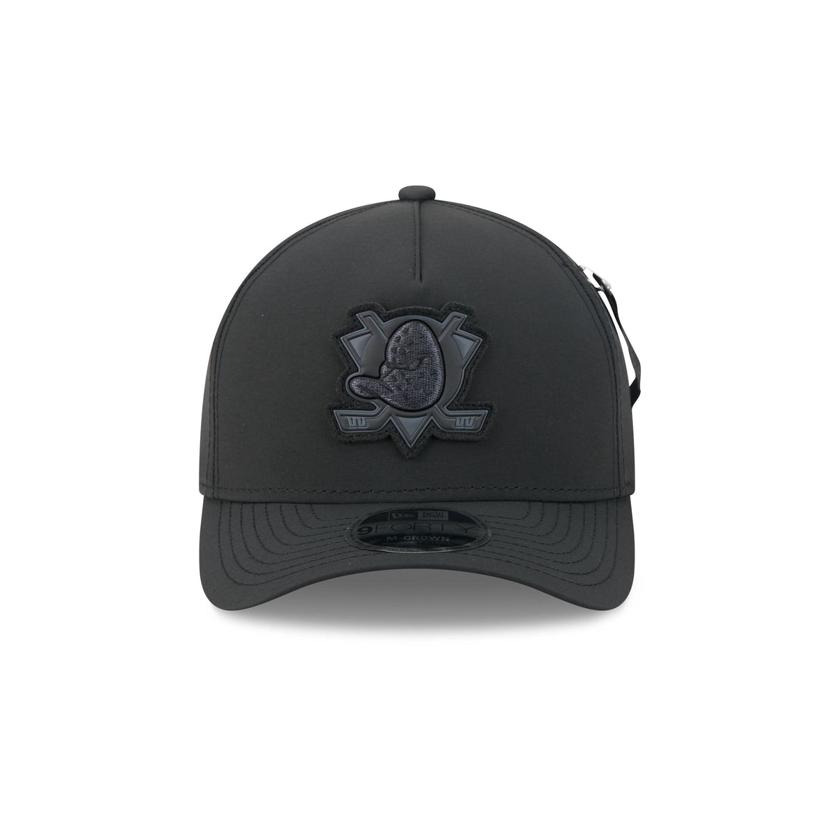 Alpha Industries x Anaheim Ducks Nylon Black 9FORTY M-Crown A-Frame Snapback Hat
